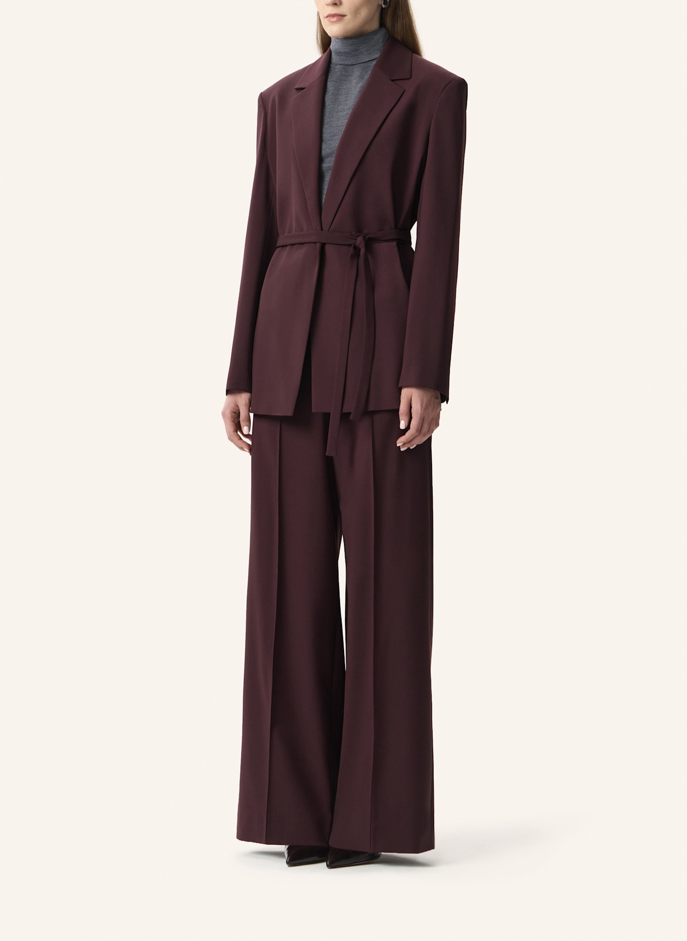 PINXIT Blazer Oversized-Blazer: DUNKELROT