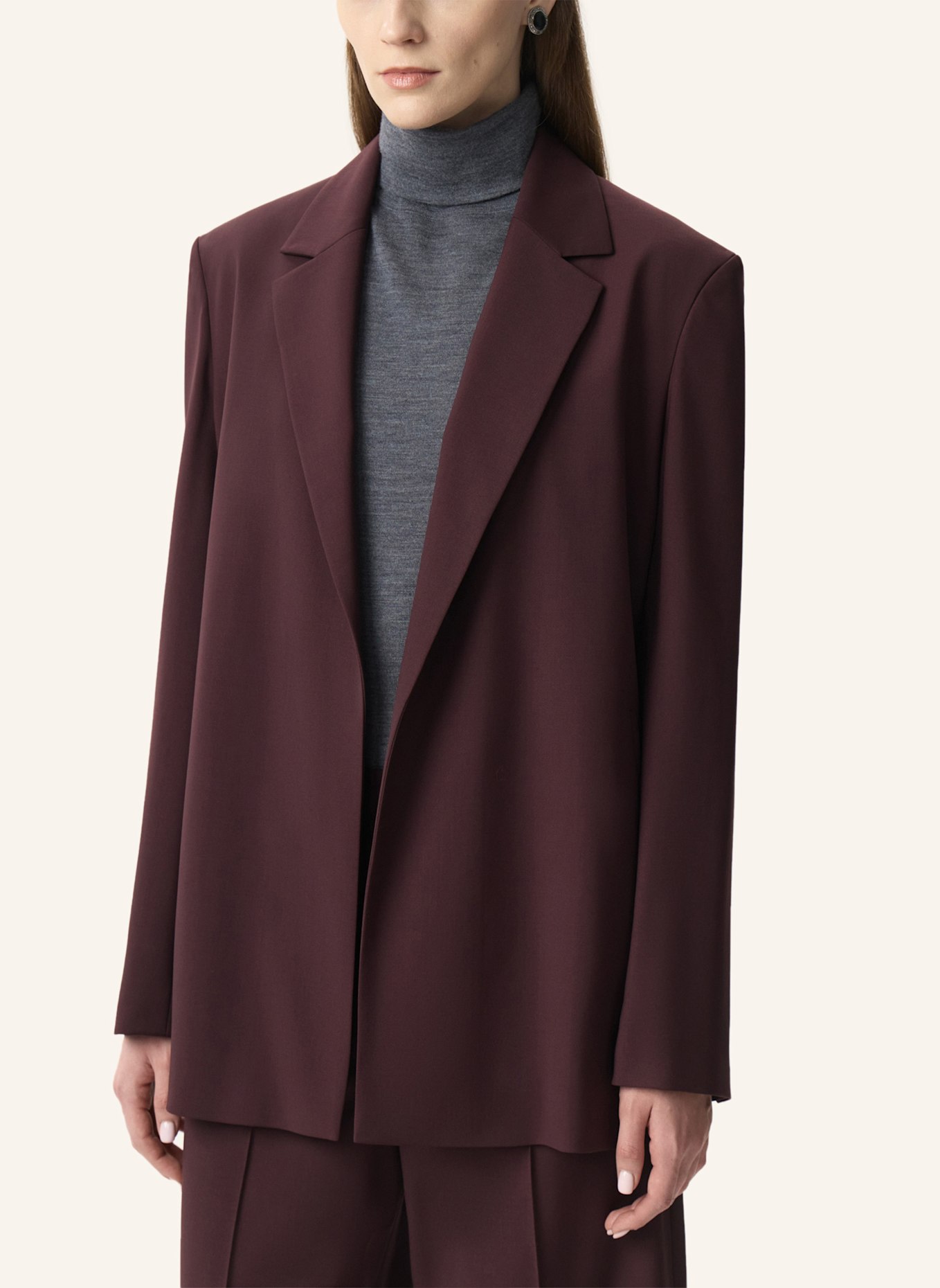 PINXIT Blazer Oversized-Blazer: DUNKELROT