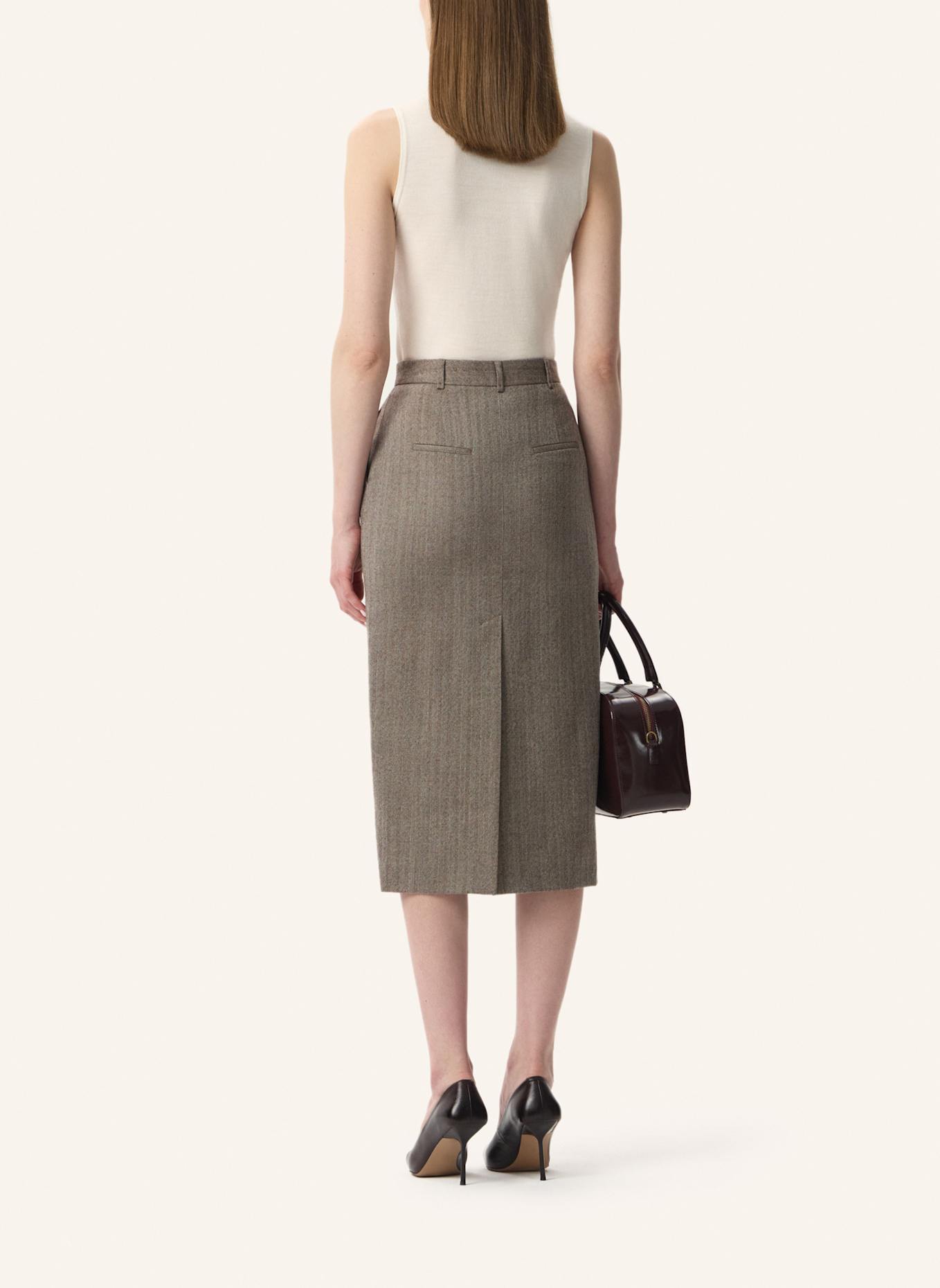 PINXIT Rock Gerader Rock: HELLBRAUN/ ECRU