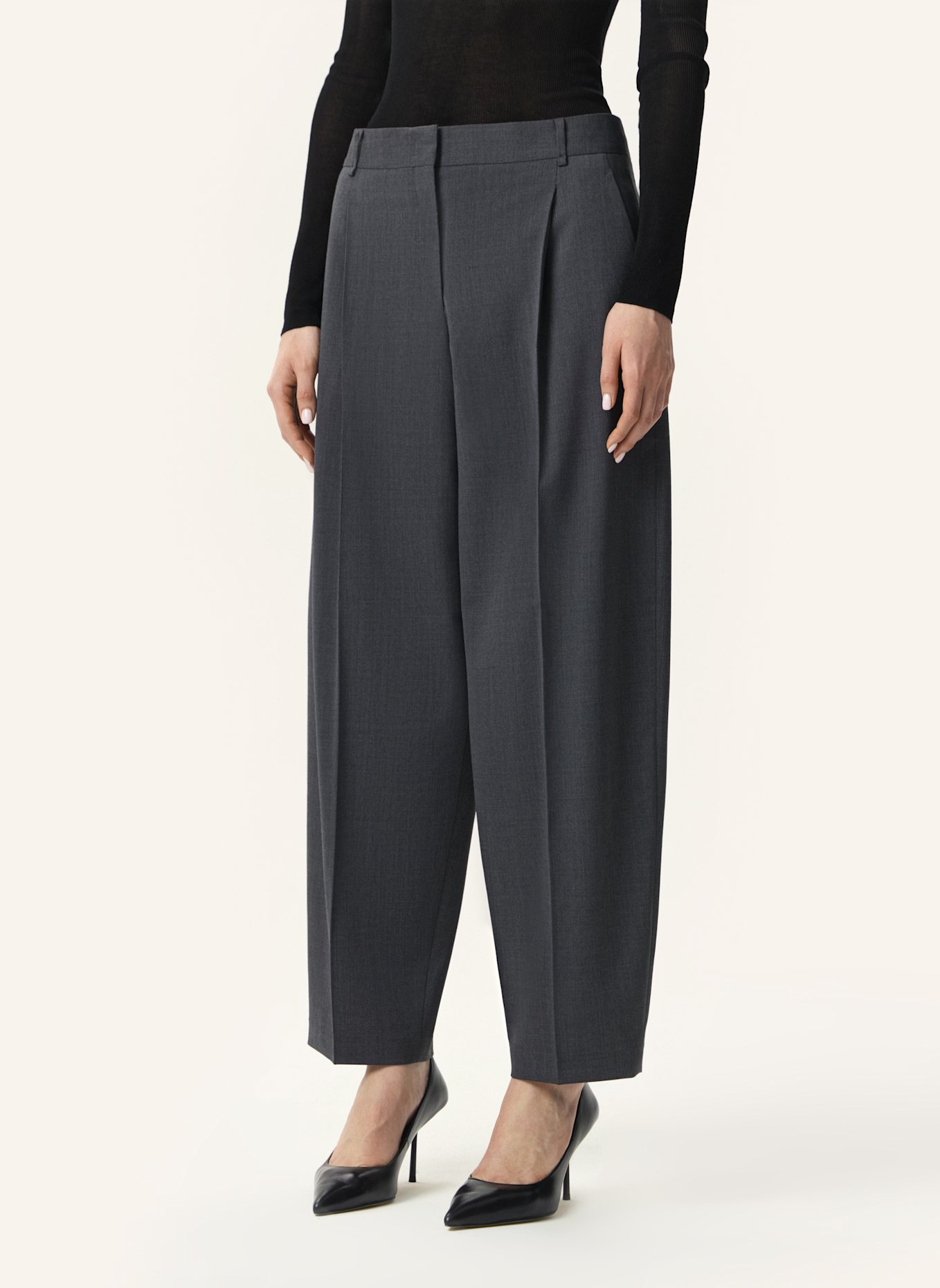 PINXIT Hose Weite Hose: GRAU