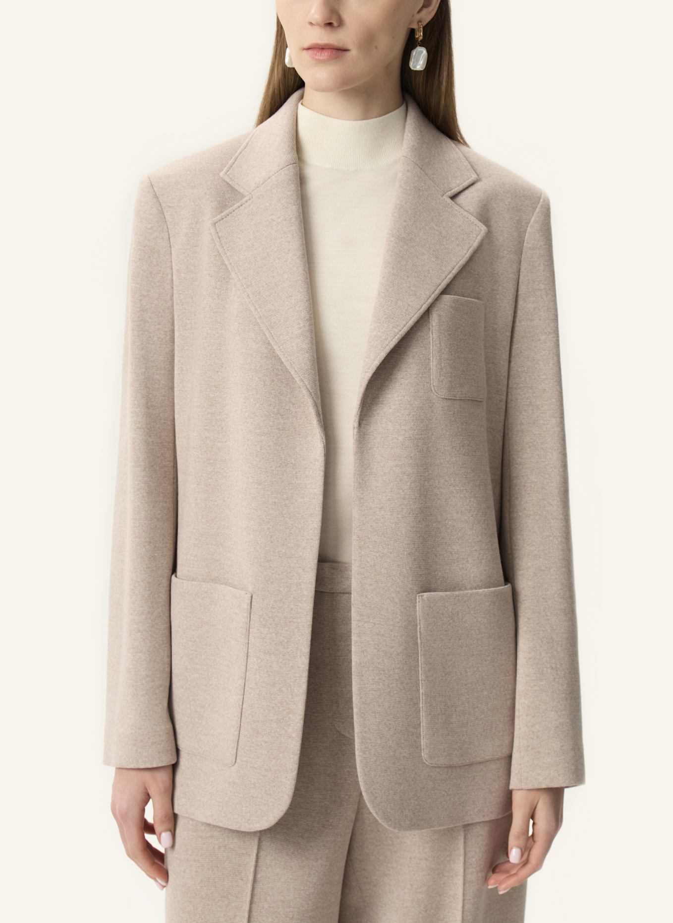 PINXIT Blazer Strick-Blazer: BEIGE