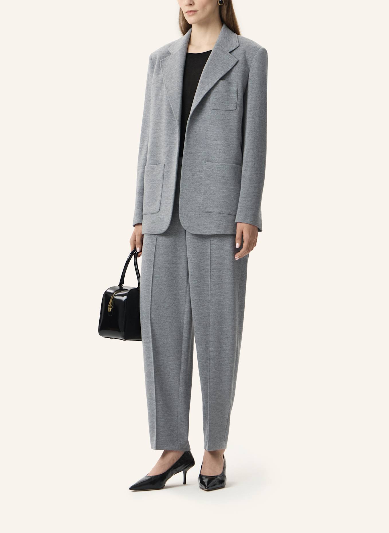 PINXIT Blazer Strick-Blazer: GRAU