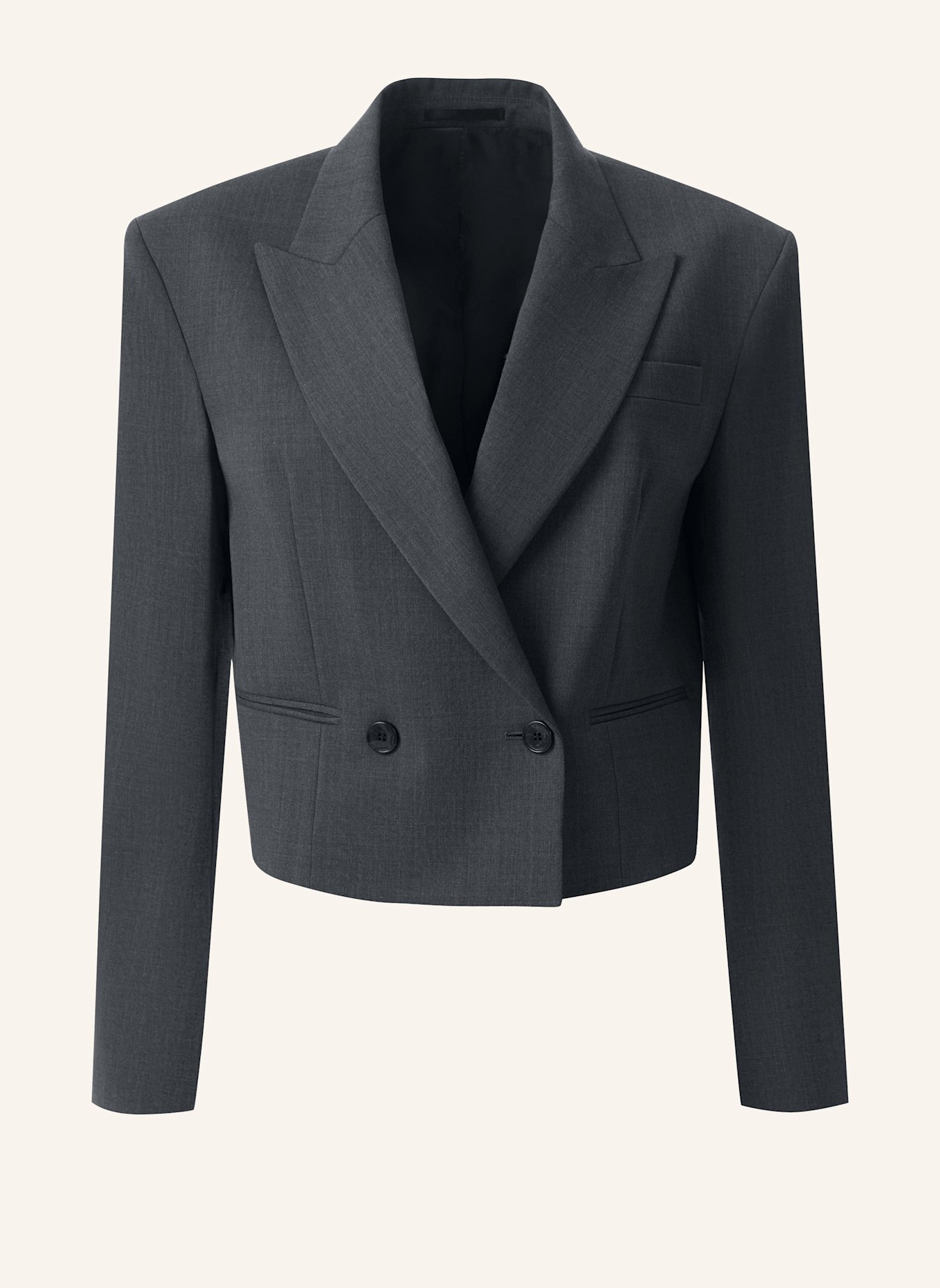 PINXIT Blazer Cropped-Blazer: GRAU