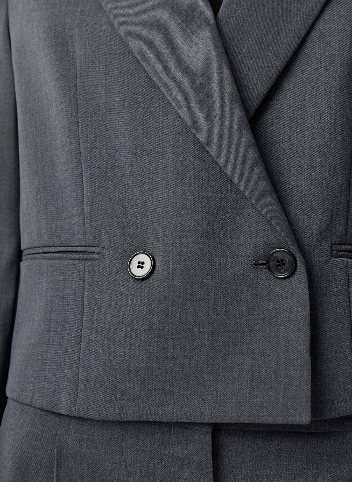 PINXIT Blazer Cropped-Blazer: GRAU