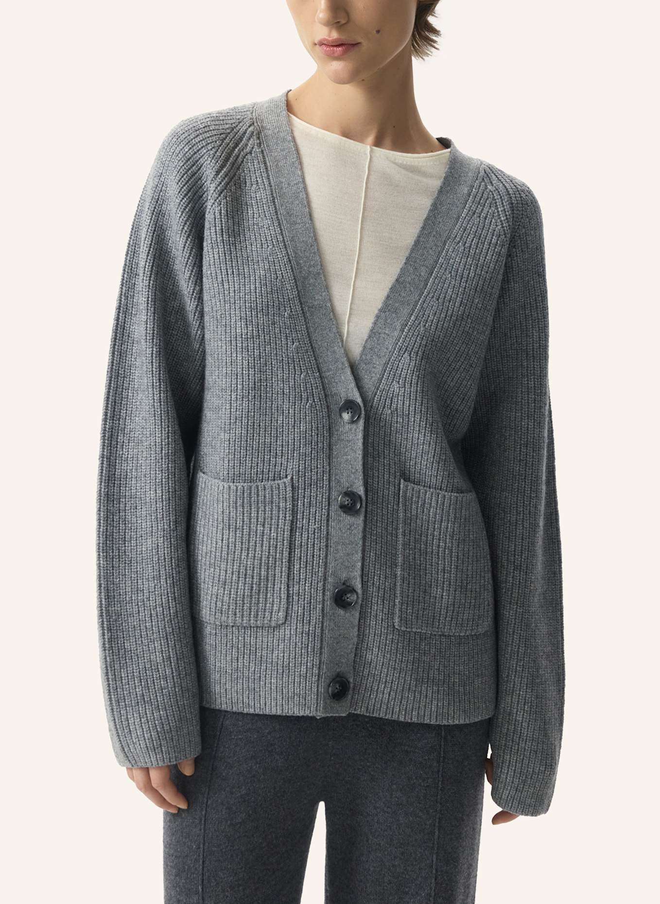 PINXIT Cardigan Cardigan: HELLGRAU