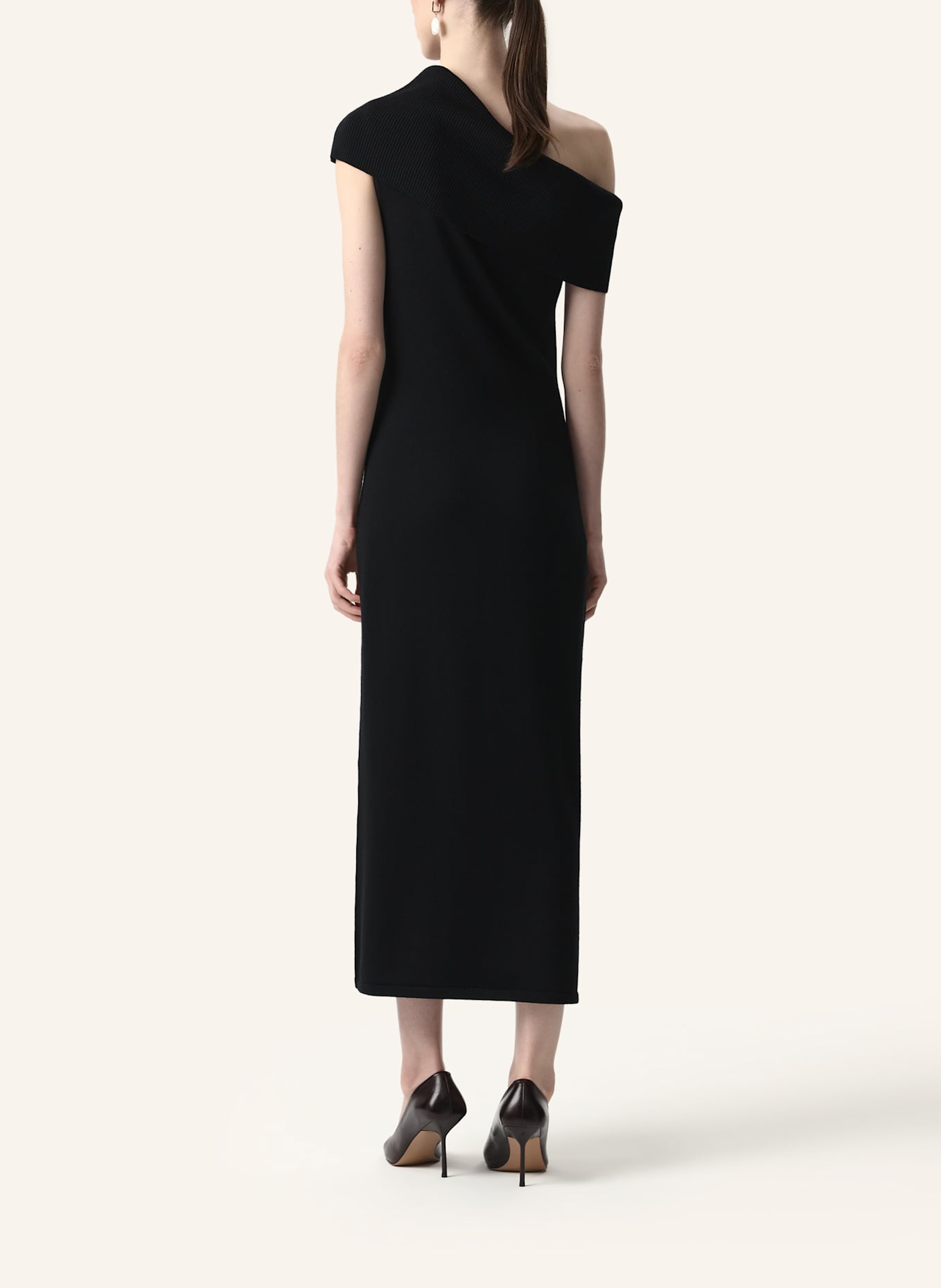 PINXIT Kleid Strickkleid: SCHWARZ