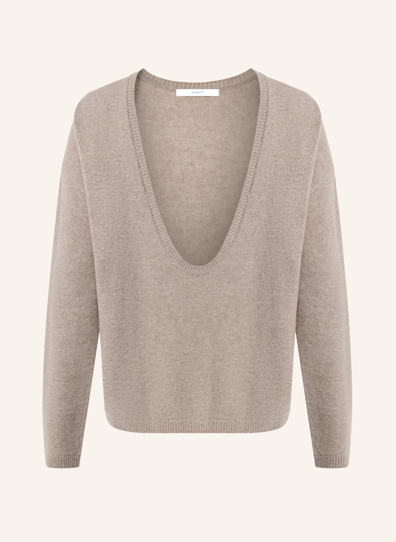 PINXIT Pullover Strickpullover: BEIGE