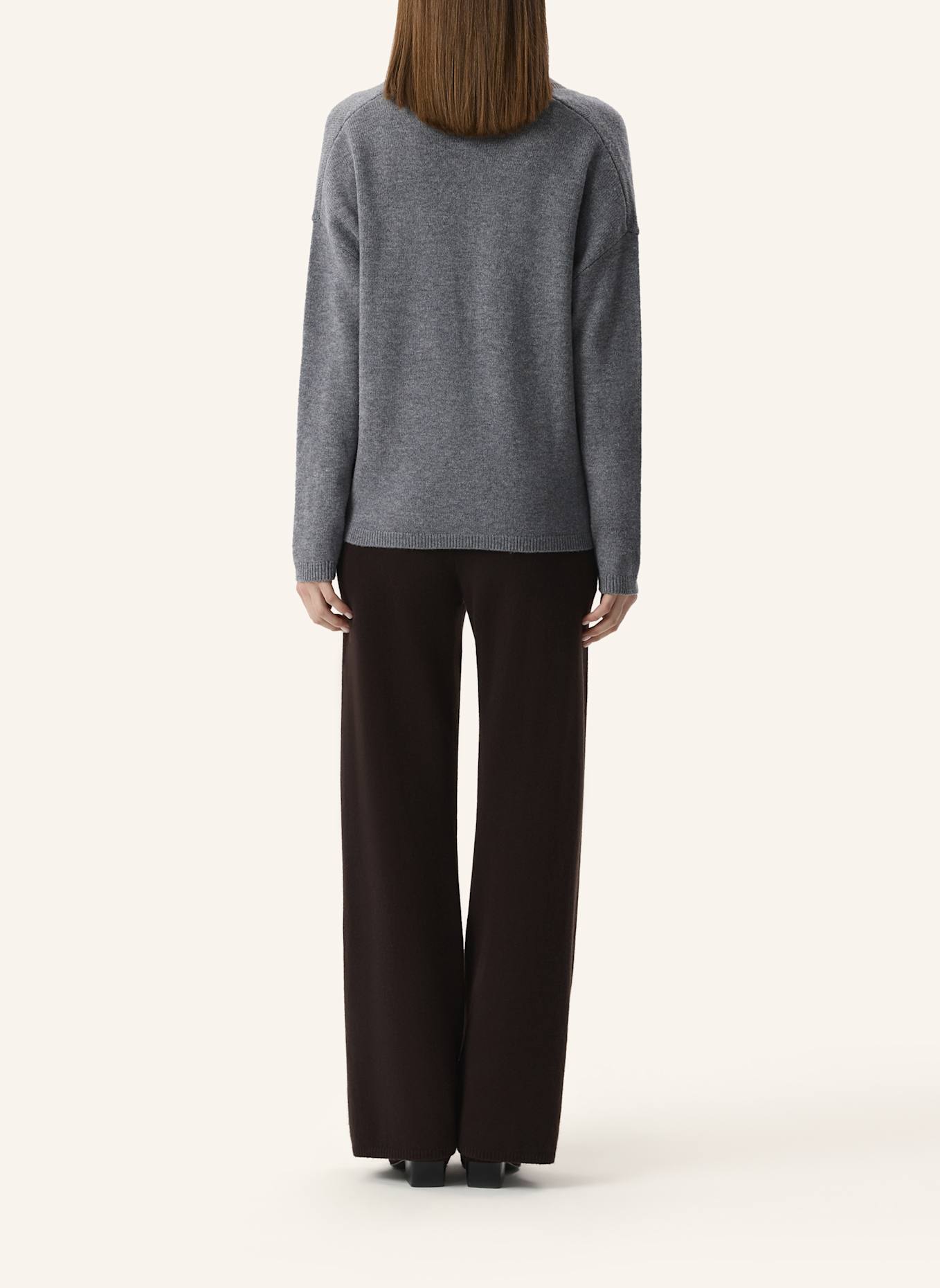 PINXIT Pullover Strickpullover: GRAU