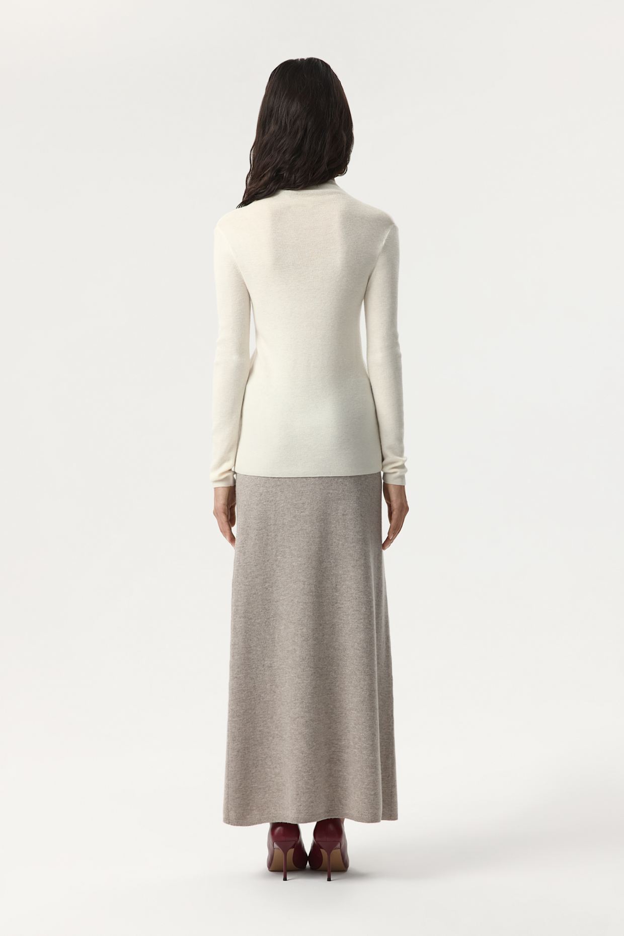 PINXIT Rock Strickrock: TAUPE