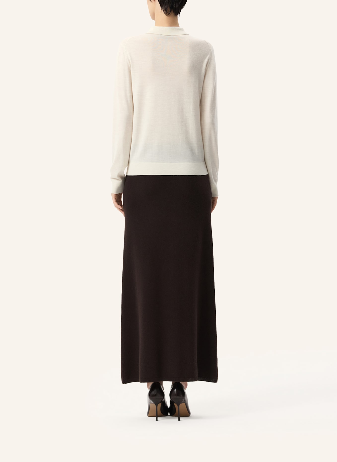 PINXIT Rock Strickrock: DUNKELBRAUN