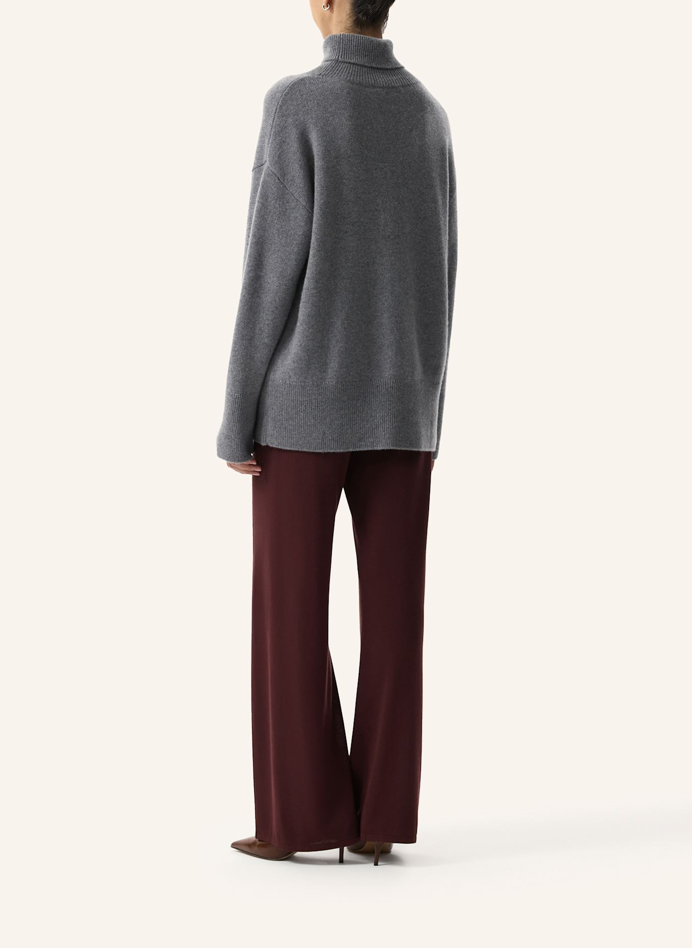 PINXIT Pullover Strickpullover: GRAU