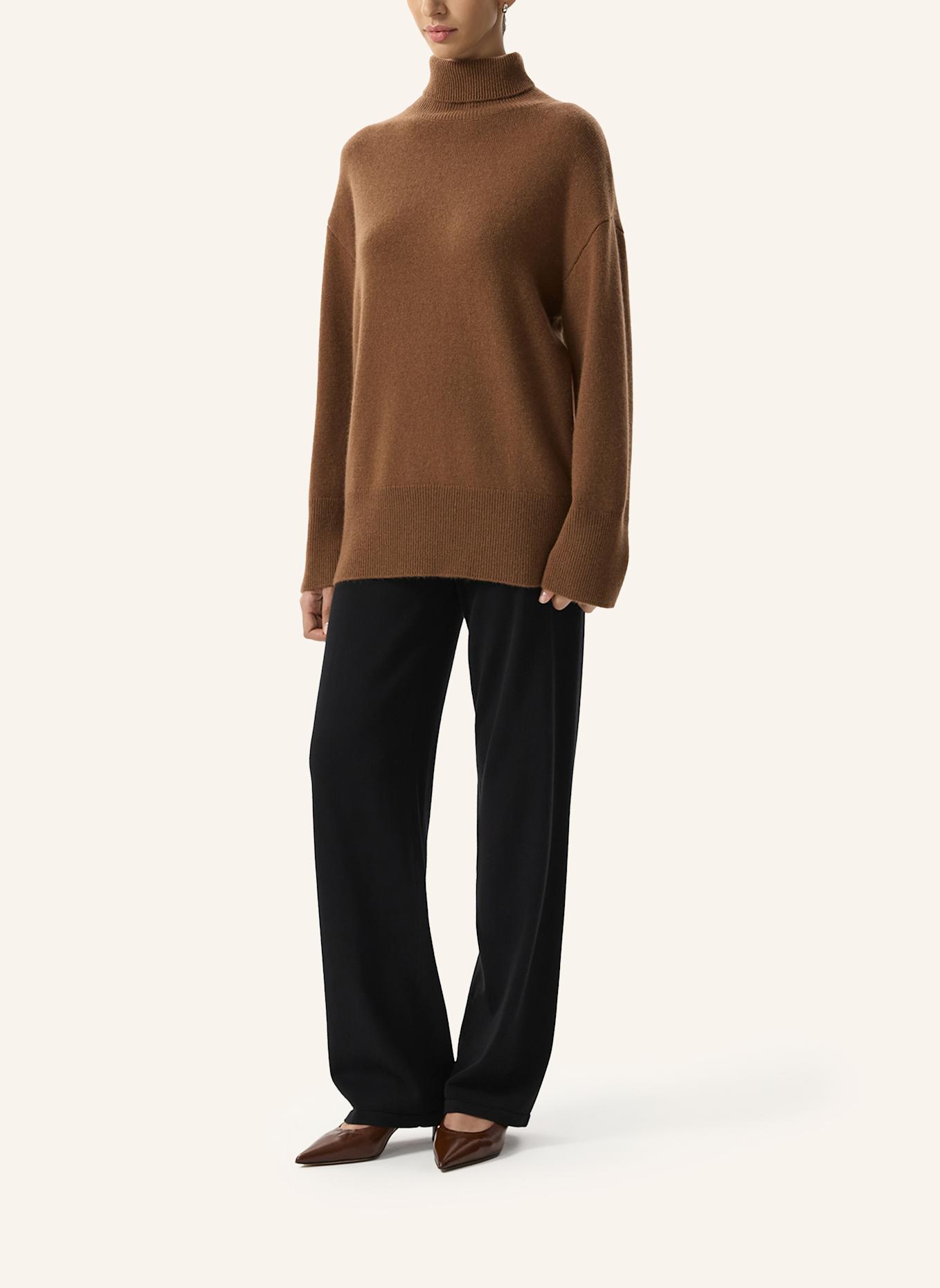 PINXIT Pullover Strickpullover: DUNKELBRAUN