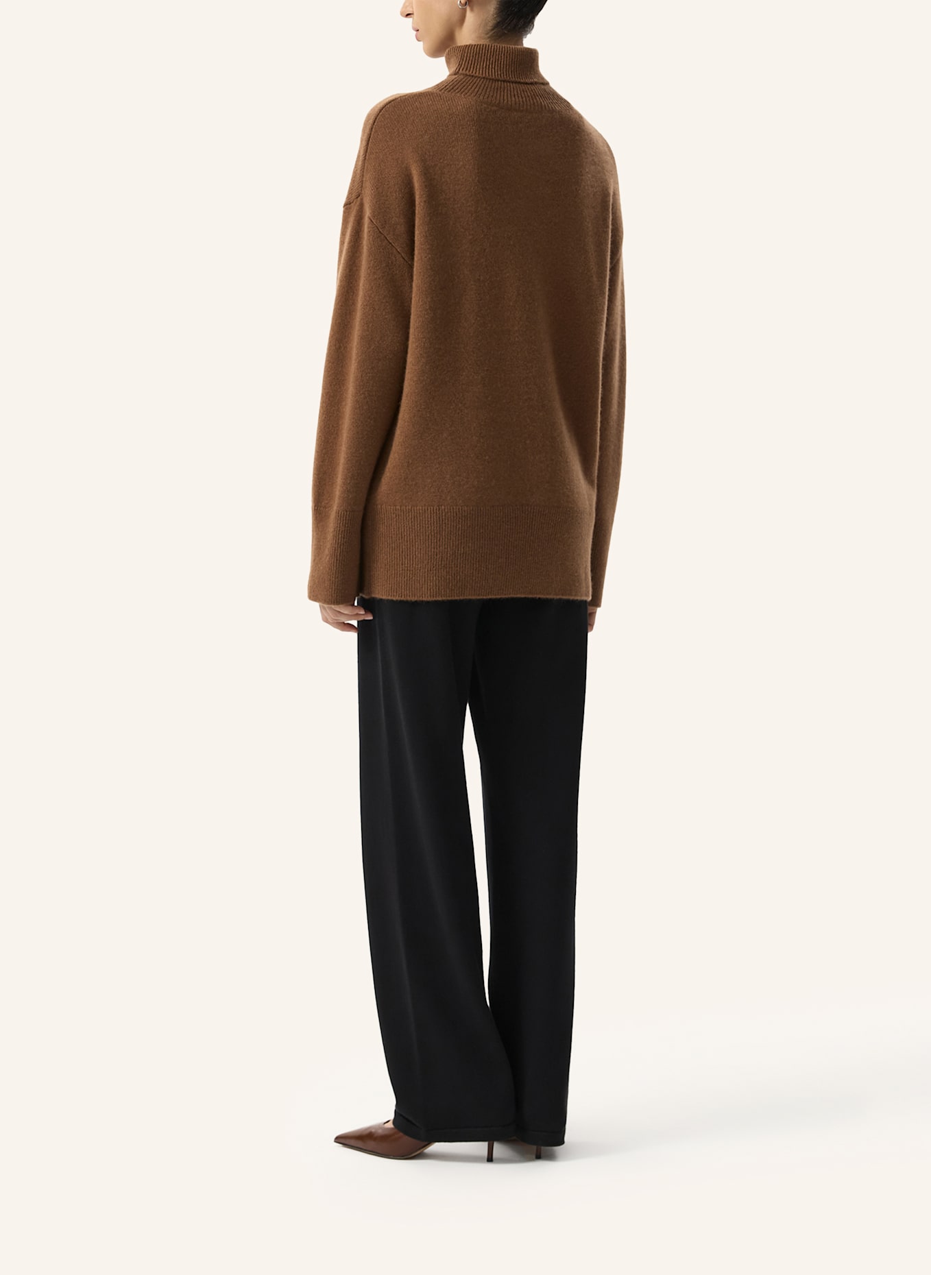 PINXIT Pullover Strickpullover: DUNKELBRAUN