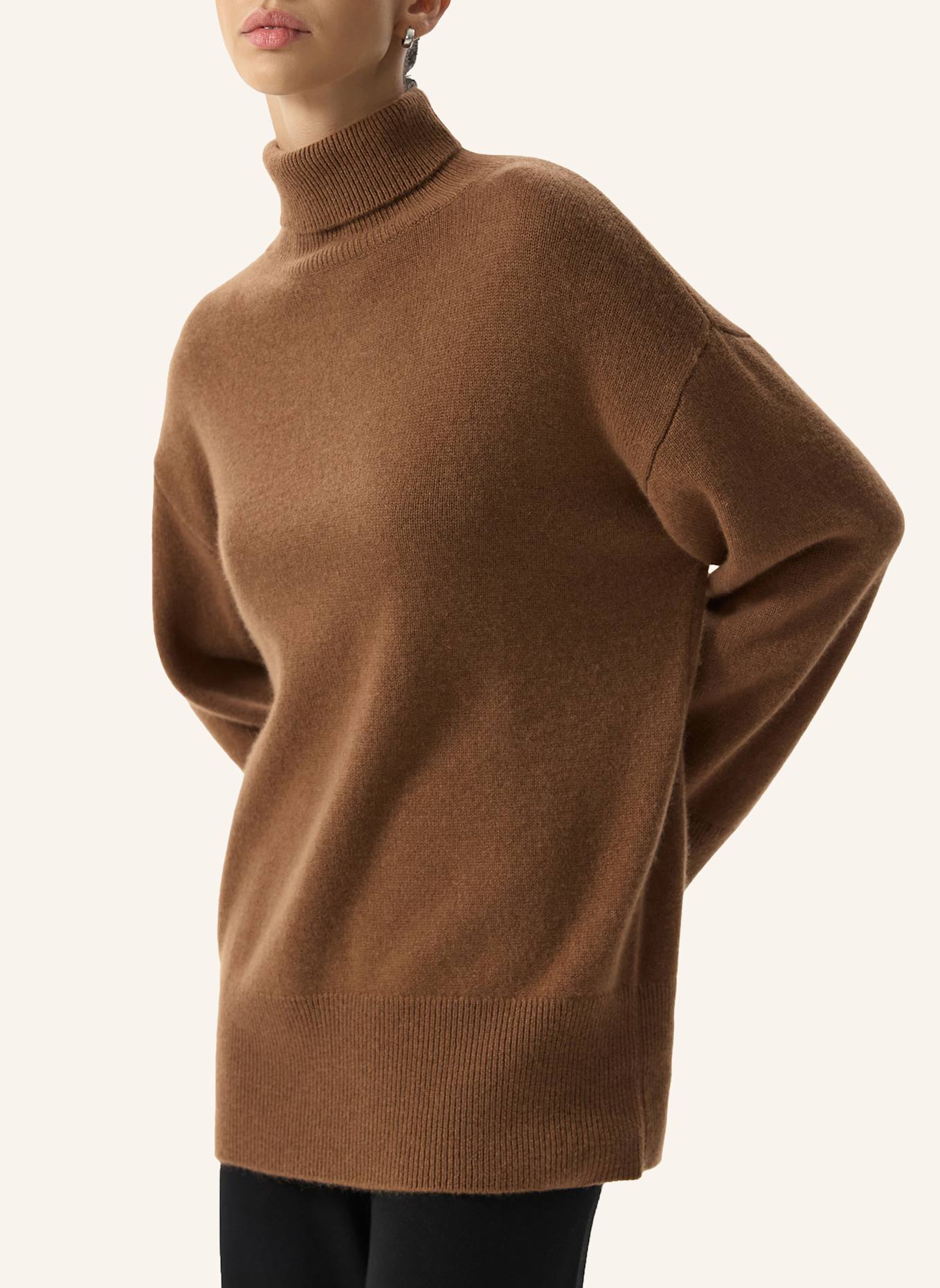 PINXIT Pullover Strickpullover: DUNKELBRAUN