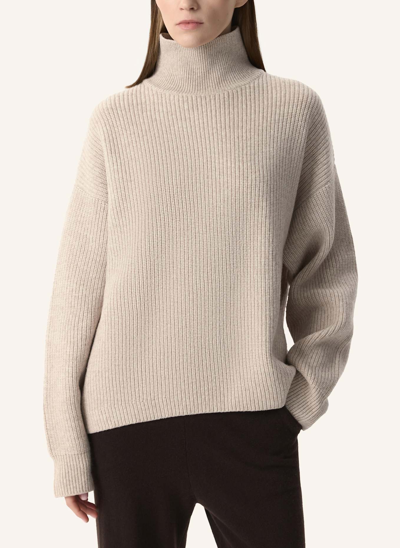 PINXIT Pullover Oversized Strickpullover: BEIGE