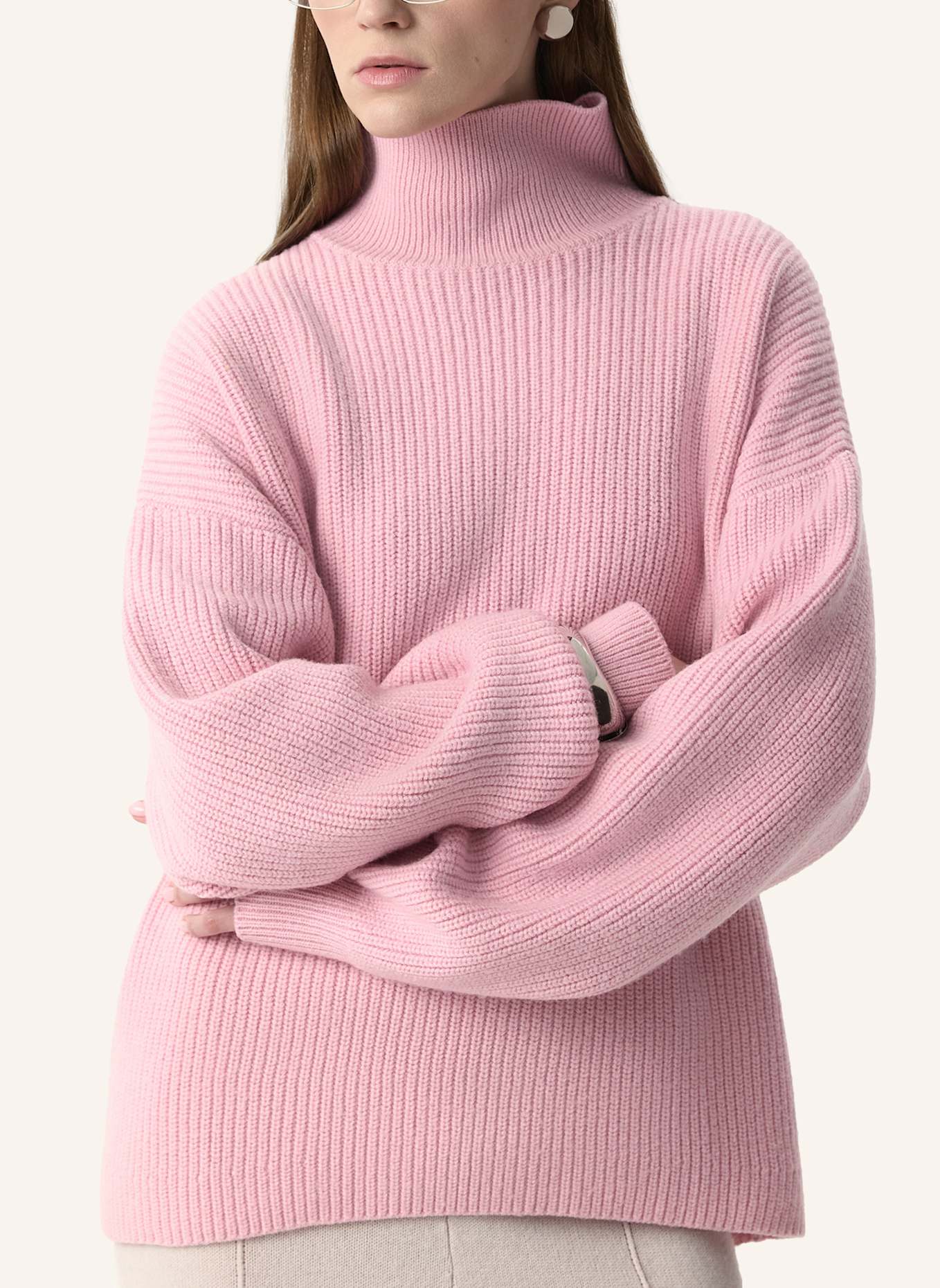 PINXIT Pullover Oversized Strickpullover: PINK