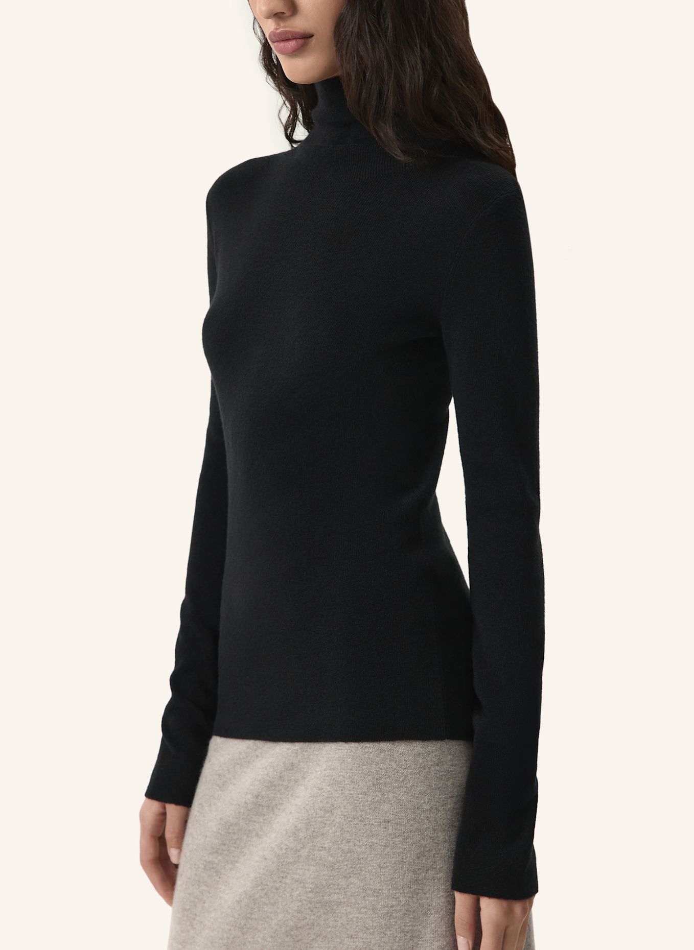 PINXIT Rollkragenpullover: SCHWARZ