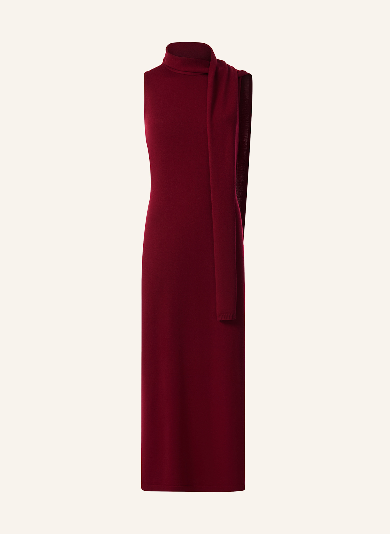 PINXIT Kleid Strickkleid: DUNKELROT