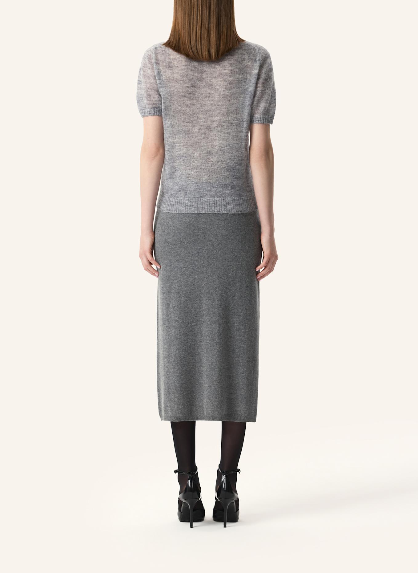 PINXIT Poloshirt Strick-Poloshirt: HELLGRAU