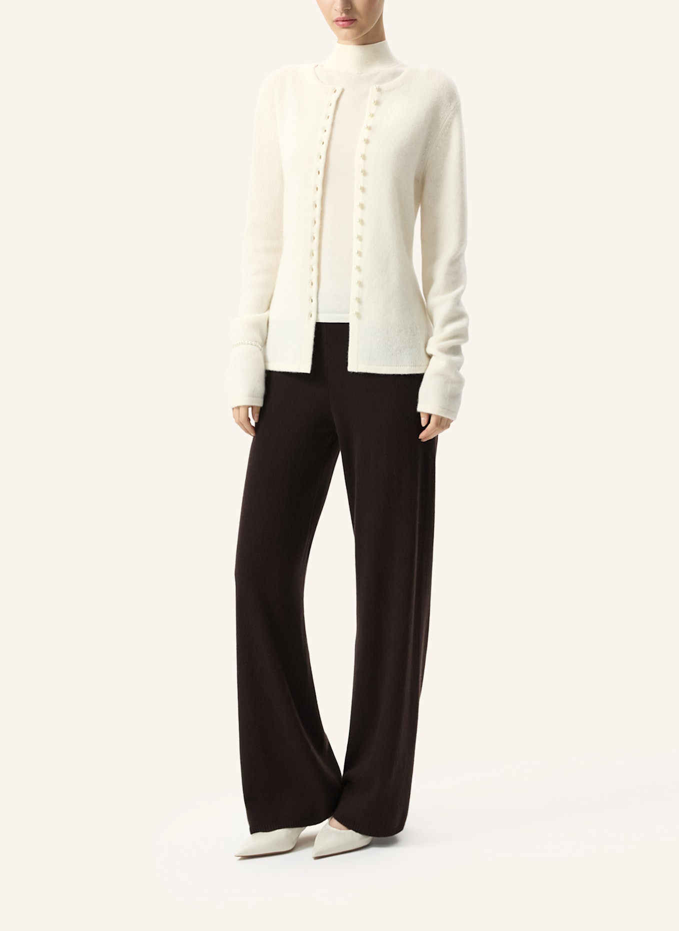 PINXIT Strickcardigan Strickcardigan: CREME