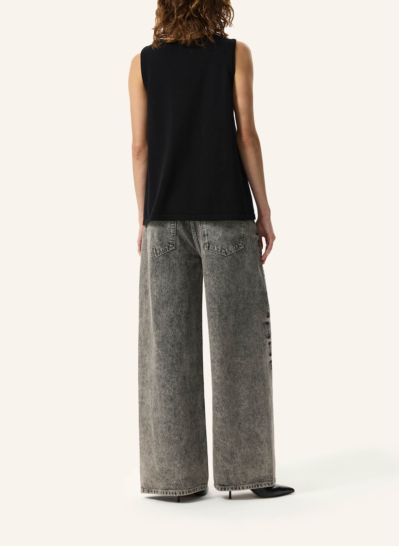 PINXIT Top Stricktop: SCHWARZ