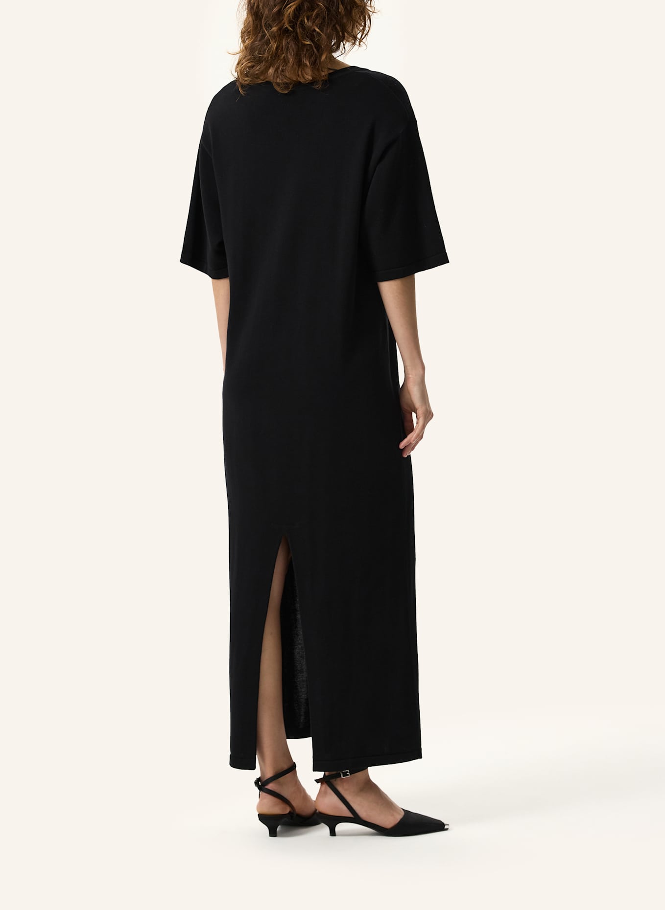 PINXIT Kleid Strickkleid: SCHWARZ