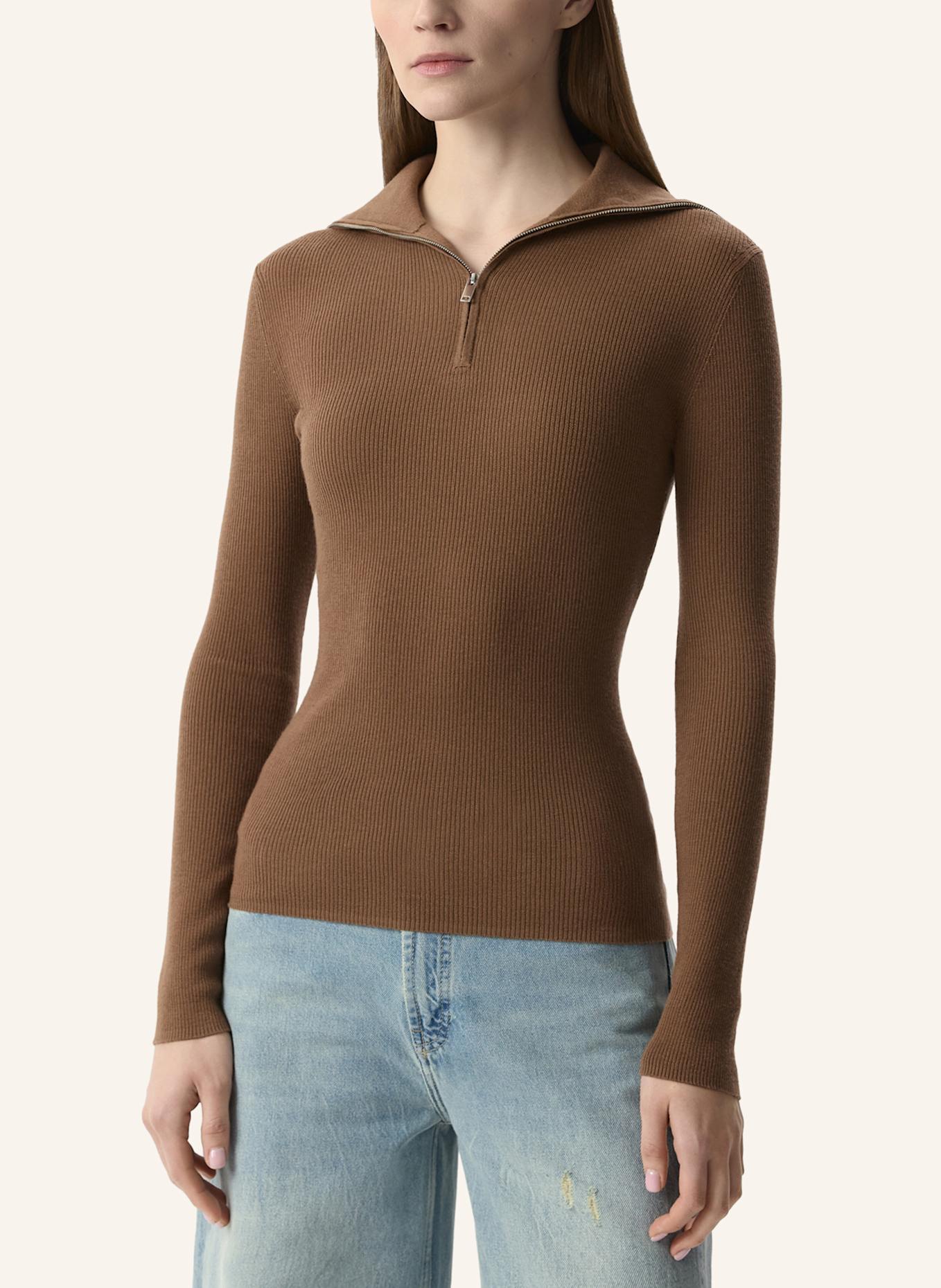 PINXIT pullover Rollkragenpullover: DUNKELBRAUN