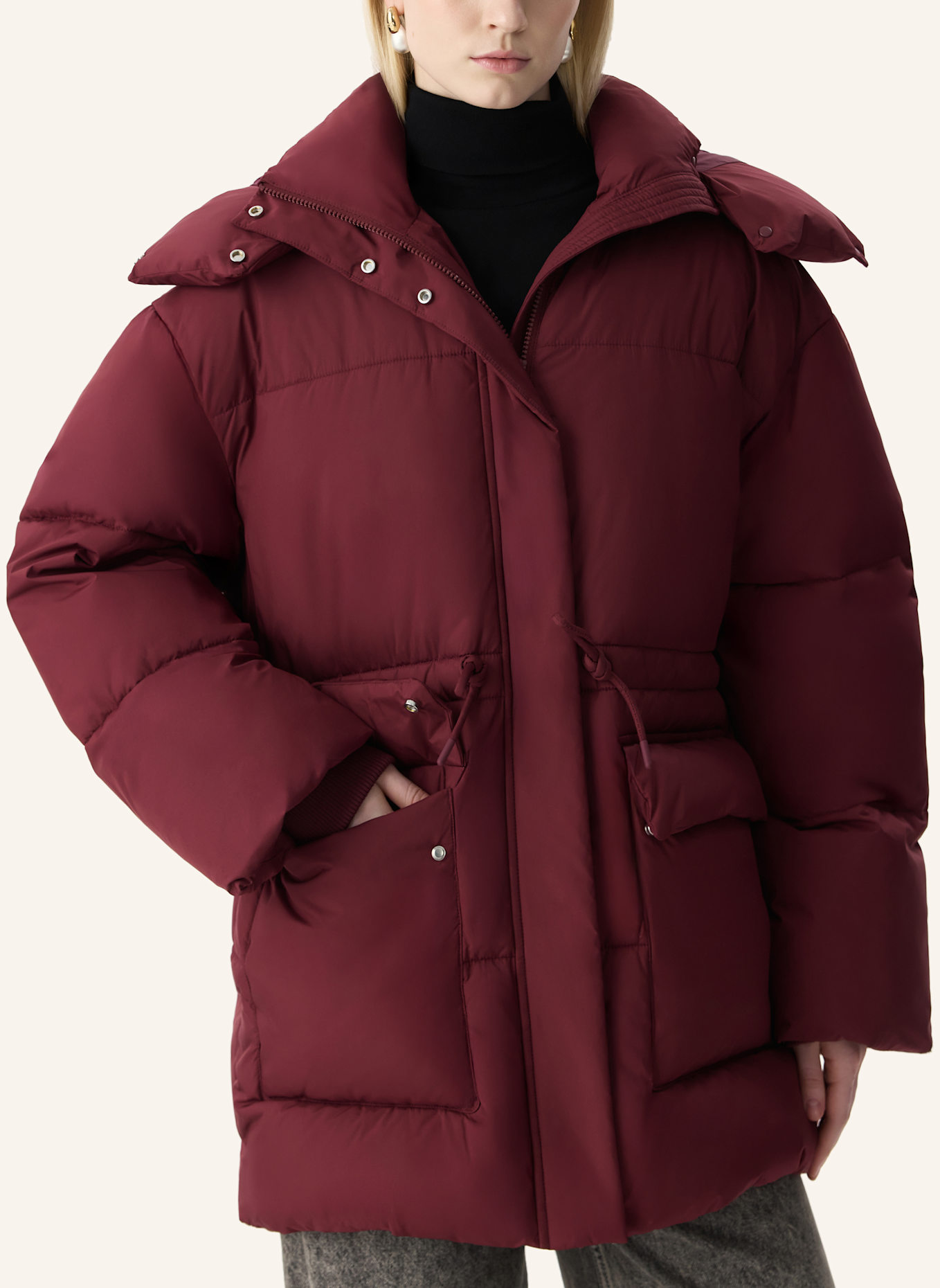 PINXIT jacke Steppjacke: DUNKELROT