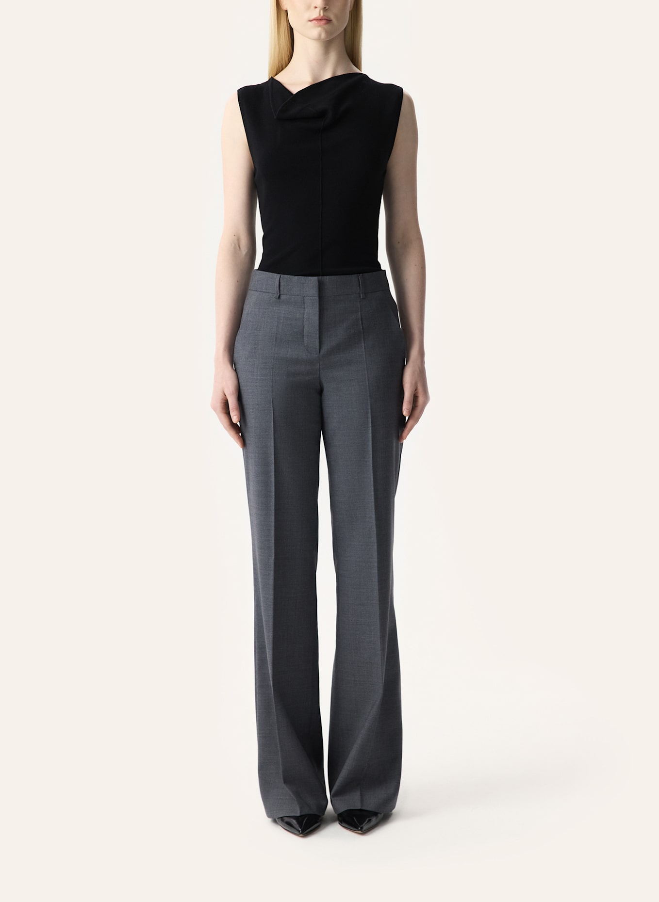 PINXIT Stoffhose: DUNKELGRAU