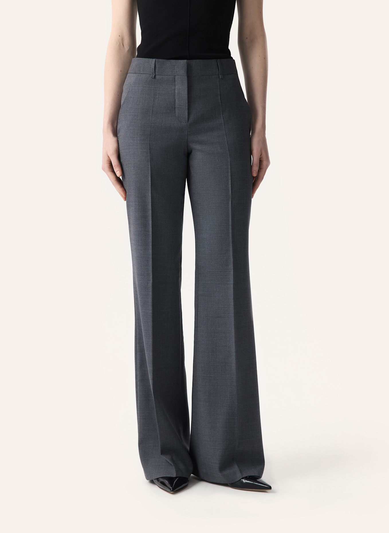 PINXIT Stoffhose: DUNKELGRAU