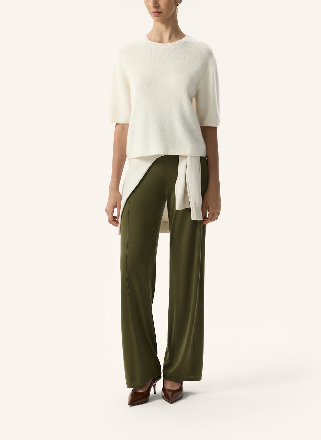 PINXIT Pullover AUS CASHMERE: CREME