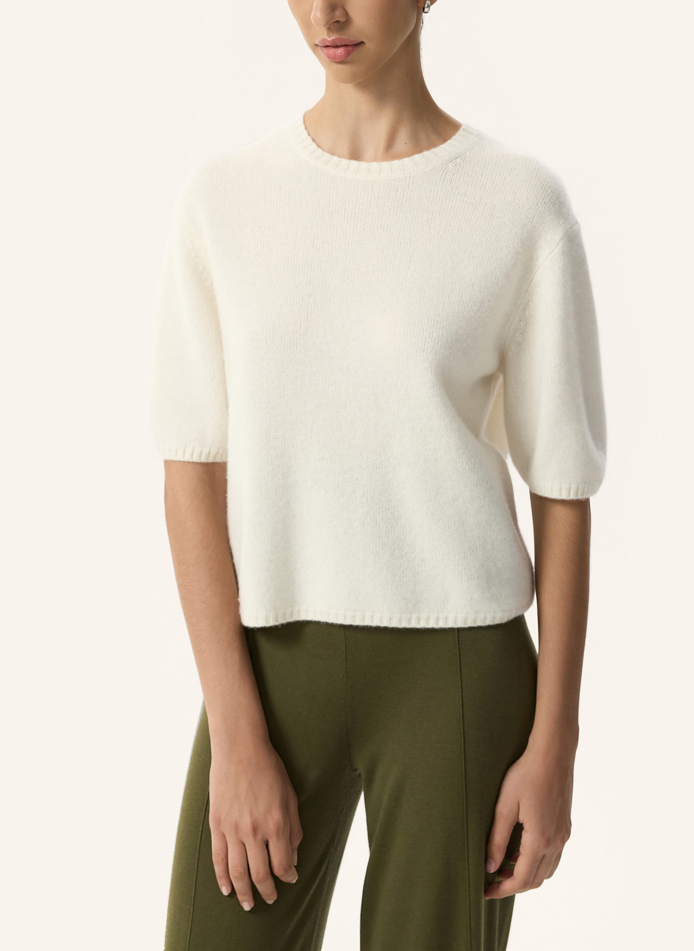 PINXIT Pullover AUS CASHMERE: CREME