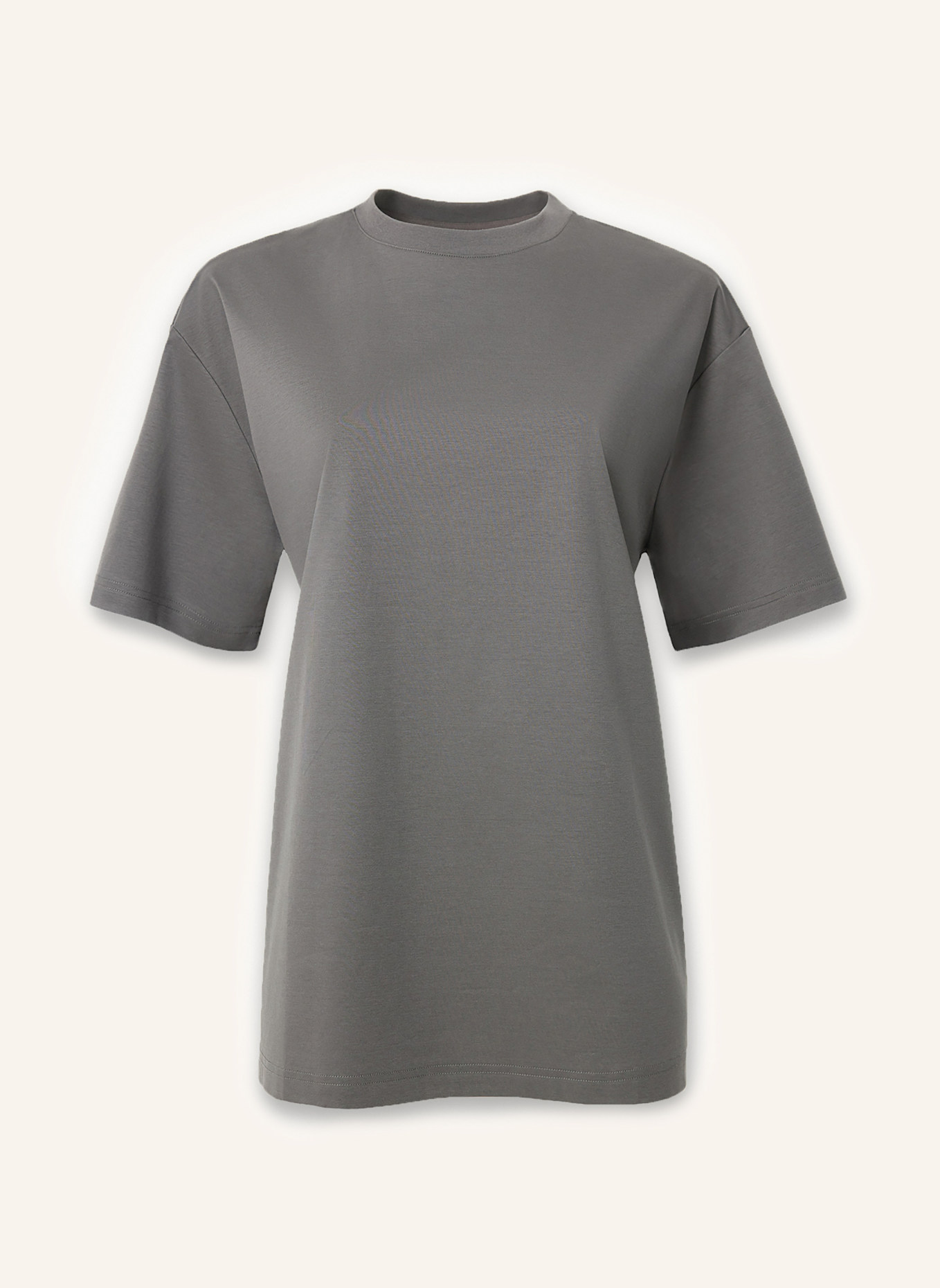 PINXIT Oversize T-Shirt MIT SEIDE: SCHWARZ