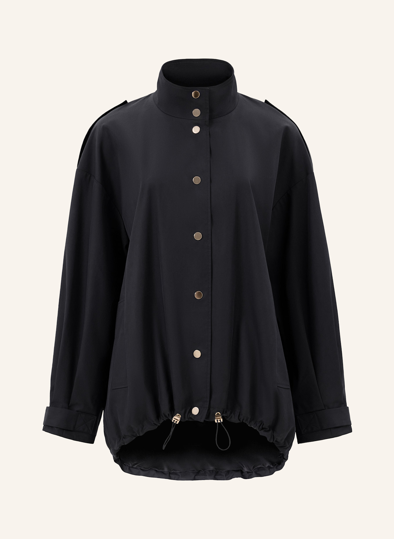 PINXIT Jacke Oversized Jacke: SCHWARZ