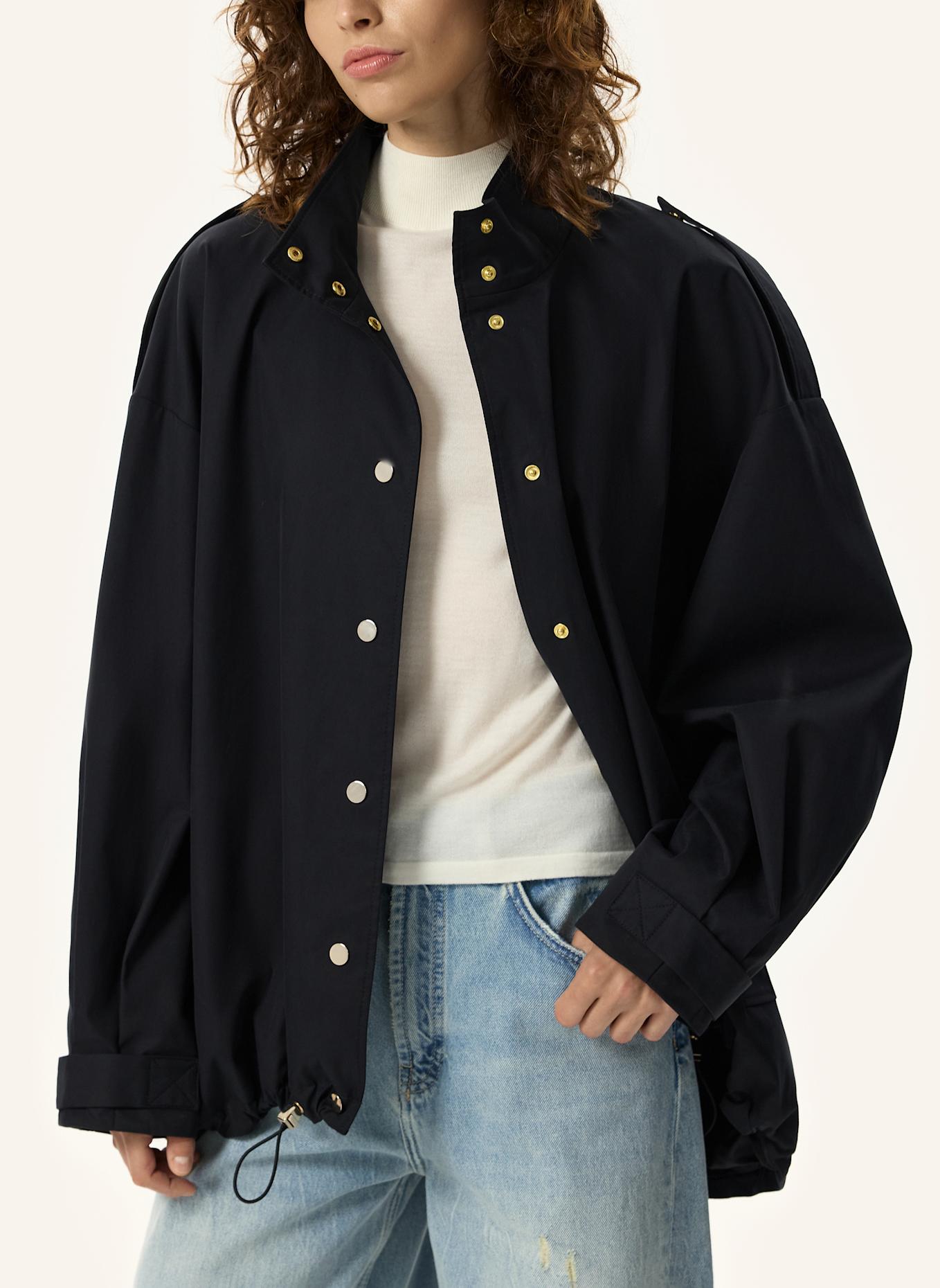 PINXIT Jacke Oversized Jacke: SCHWARZ