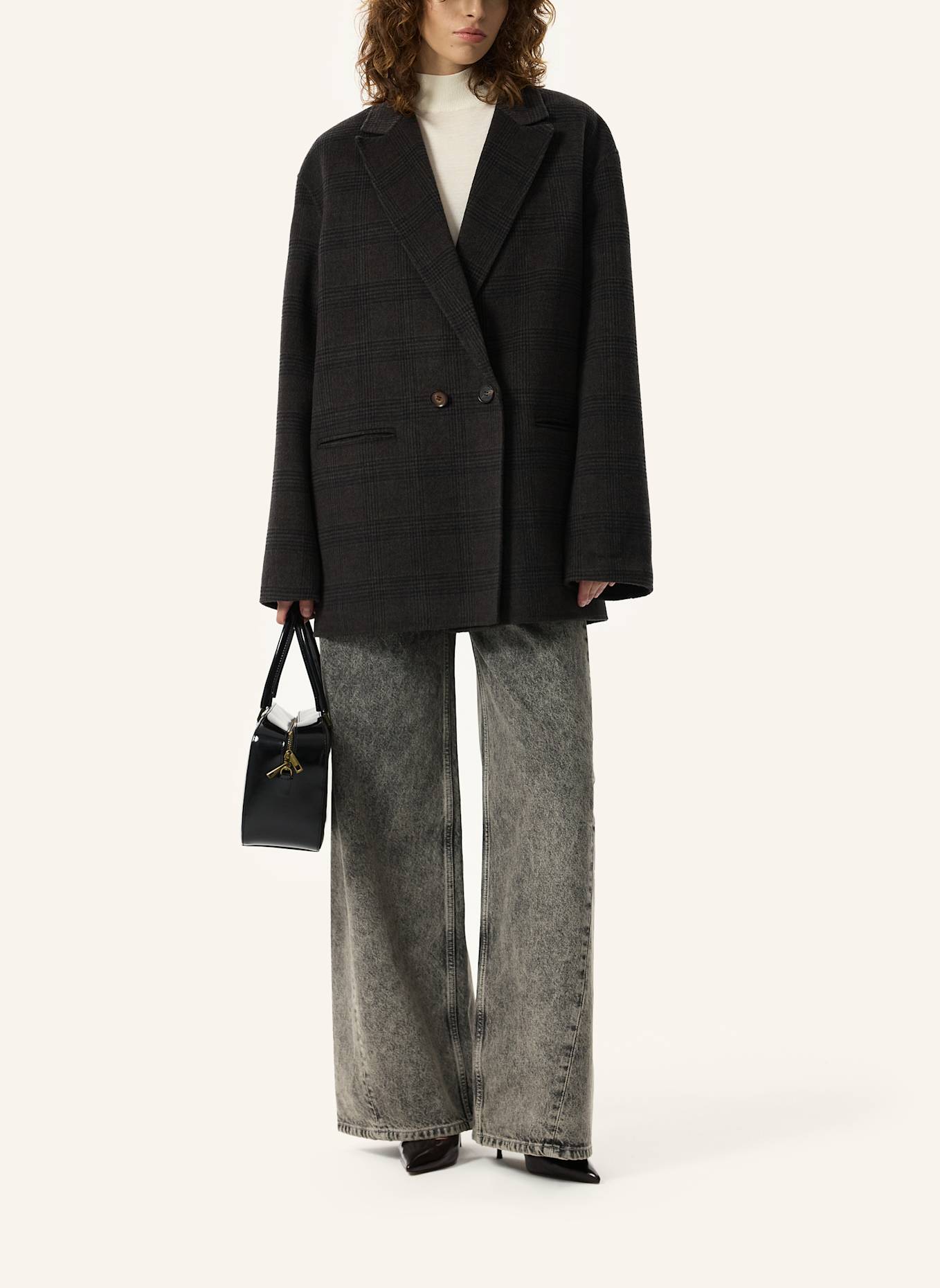 PINXIT Blazer Oversized-Blazer: DUNKELBRAUN