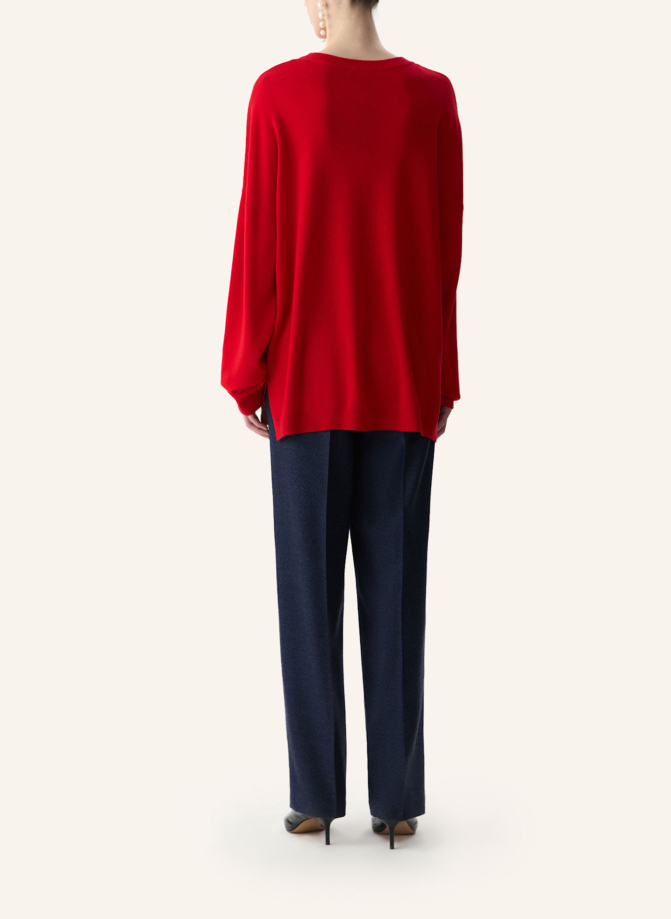 PINXIT Strickpullover: ROT