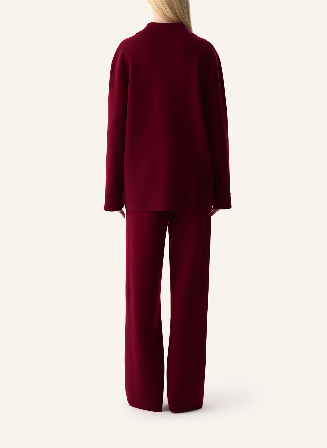 PINXIT Strickjacke: DUNKELROT