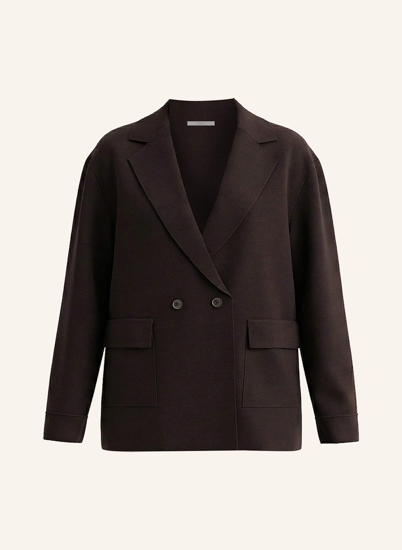 PINXIT Strickjacke: DUNKELBRAUN