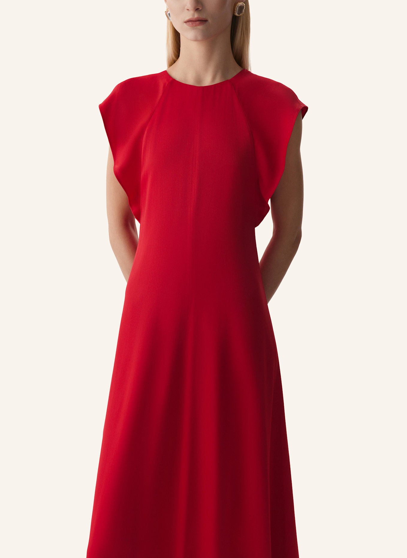 PINXIT Satinkleid: ROT