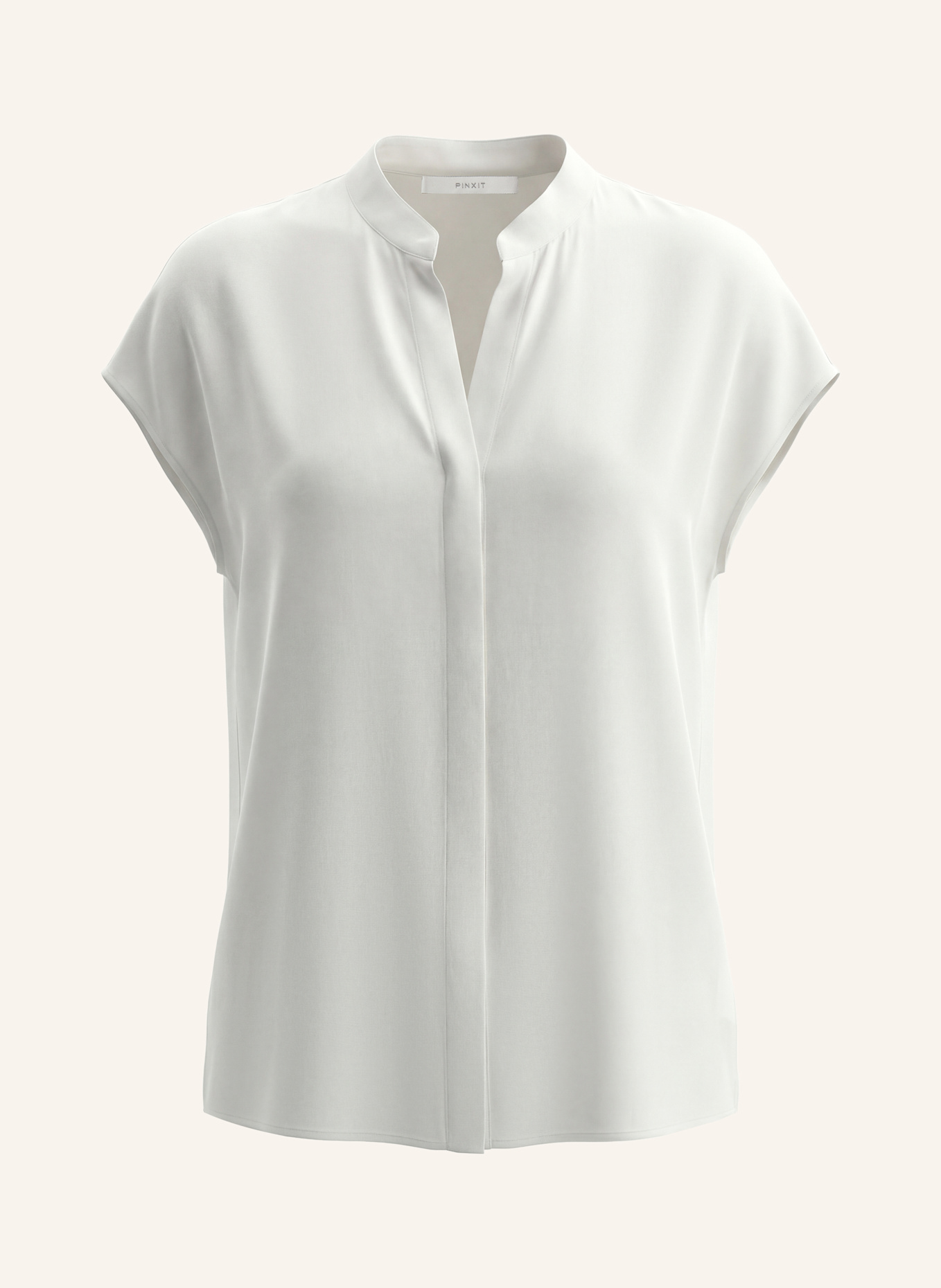 PINXIT Kurzarmbluse: WEISS