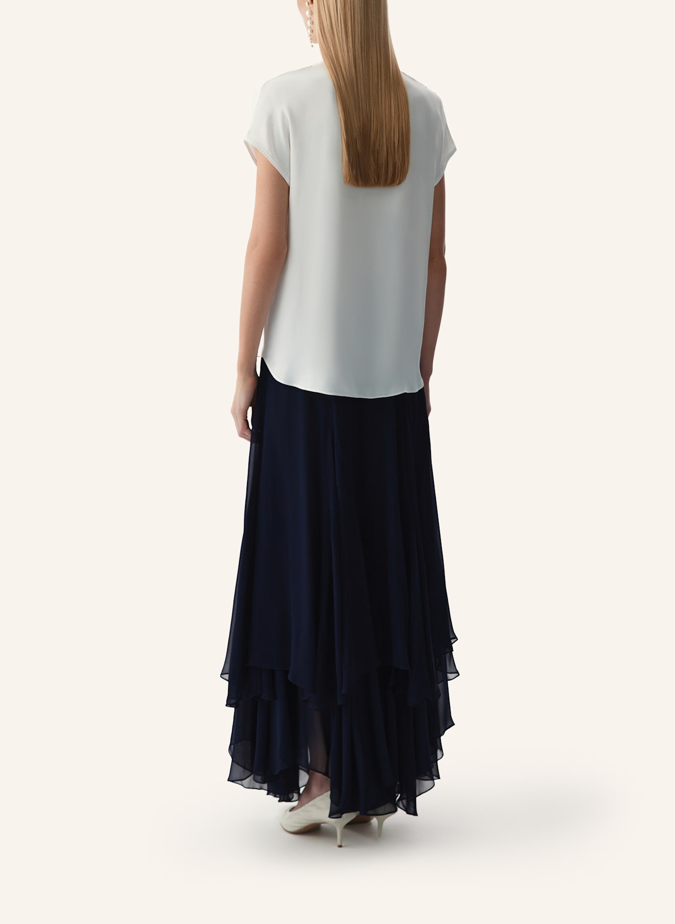 PINXIT Kurzarmbluse: WEISS