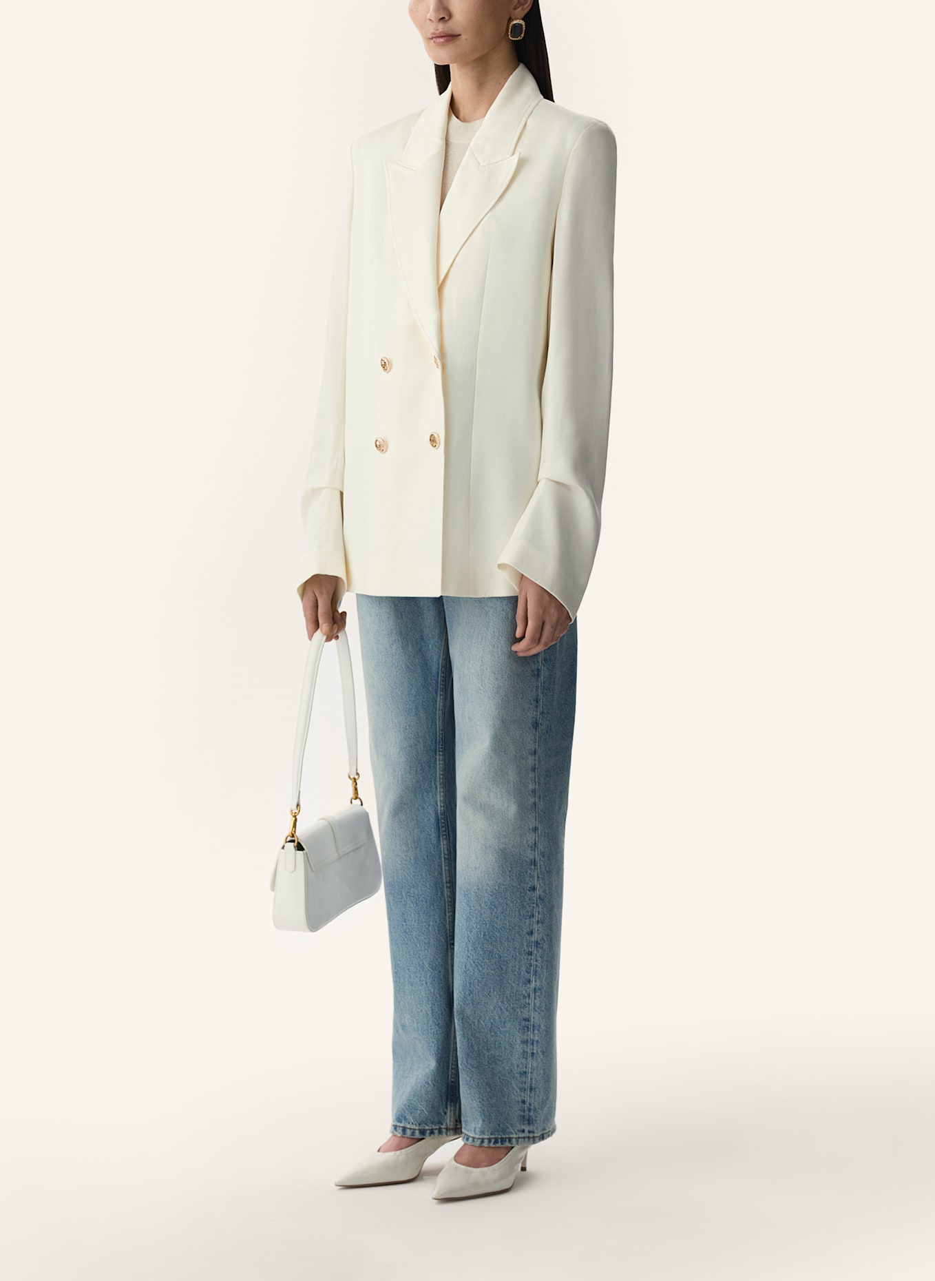 PINXIT Tencelblazer: ECRU