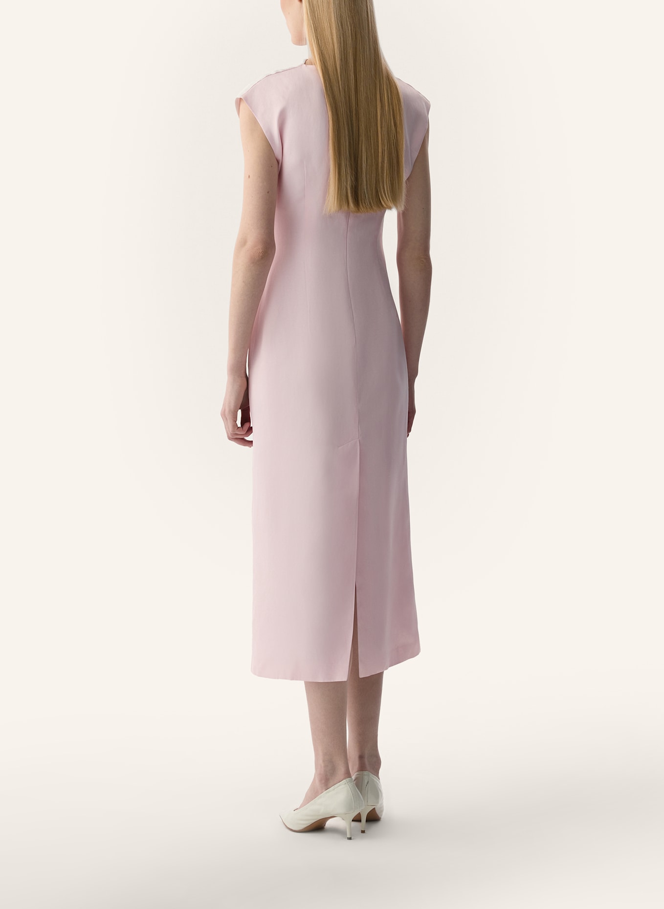 PINXIT Leinenkleid: PINK