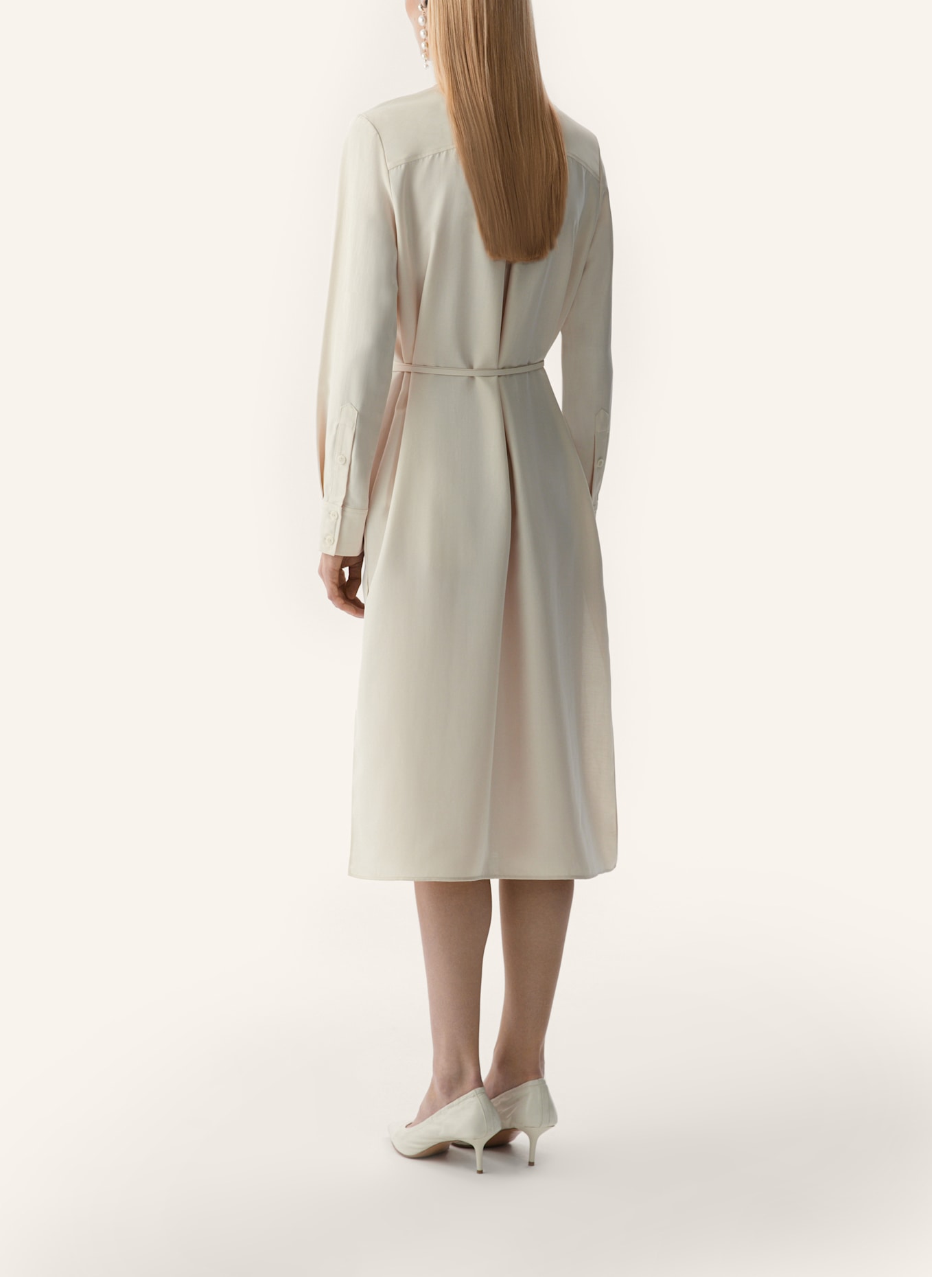 PINXIT Lyocell Hemdkleid: ECRU