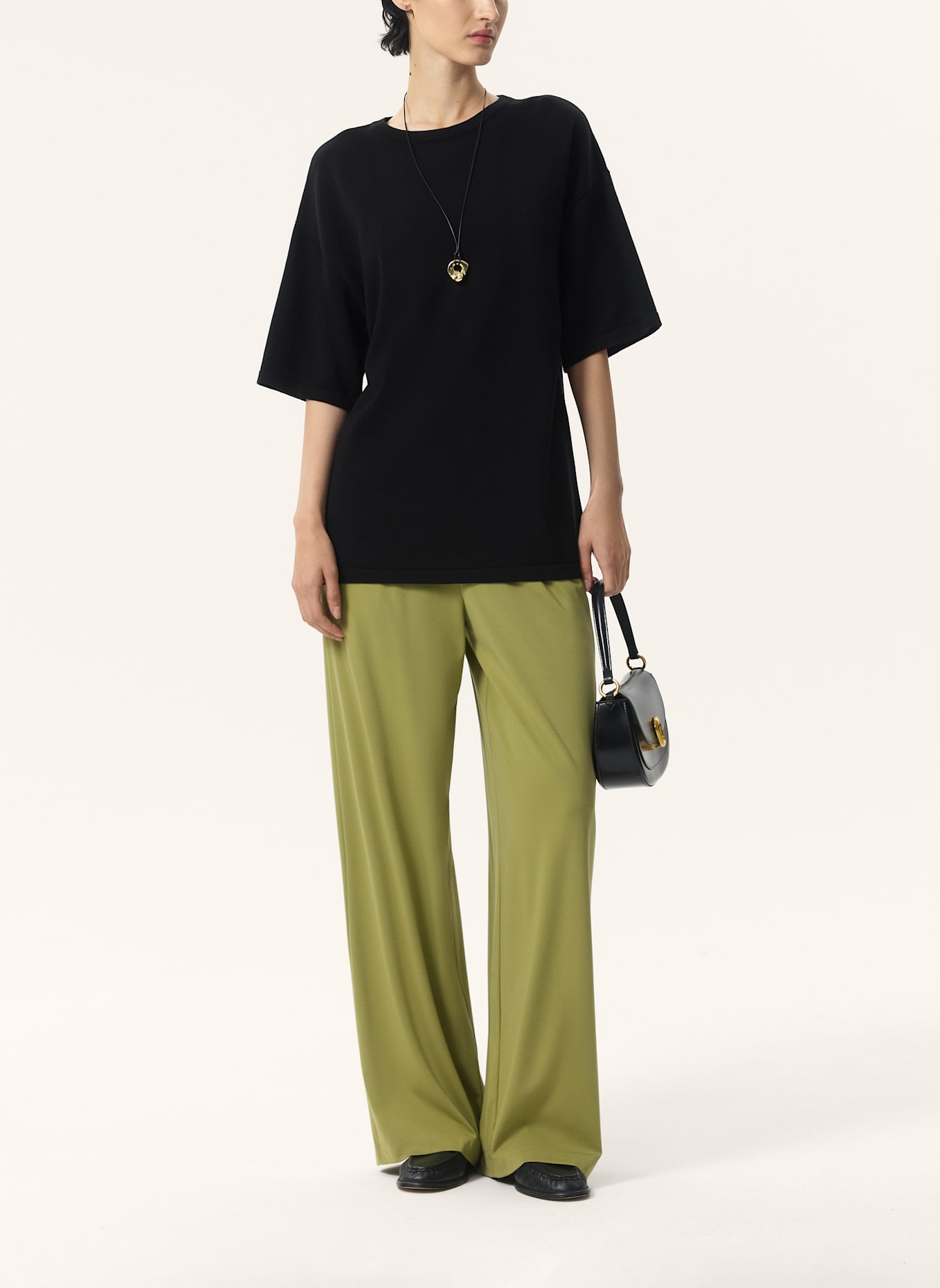 PINXIT Pullover Oversized Strickpullover: SCHWARZ