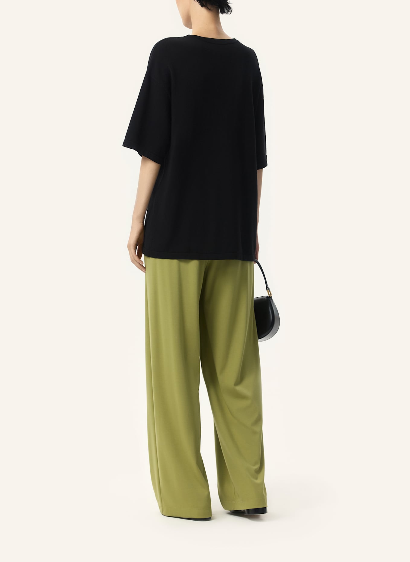 PINXIT Pullover Oversized Strickpullover: SCHWARZ