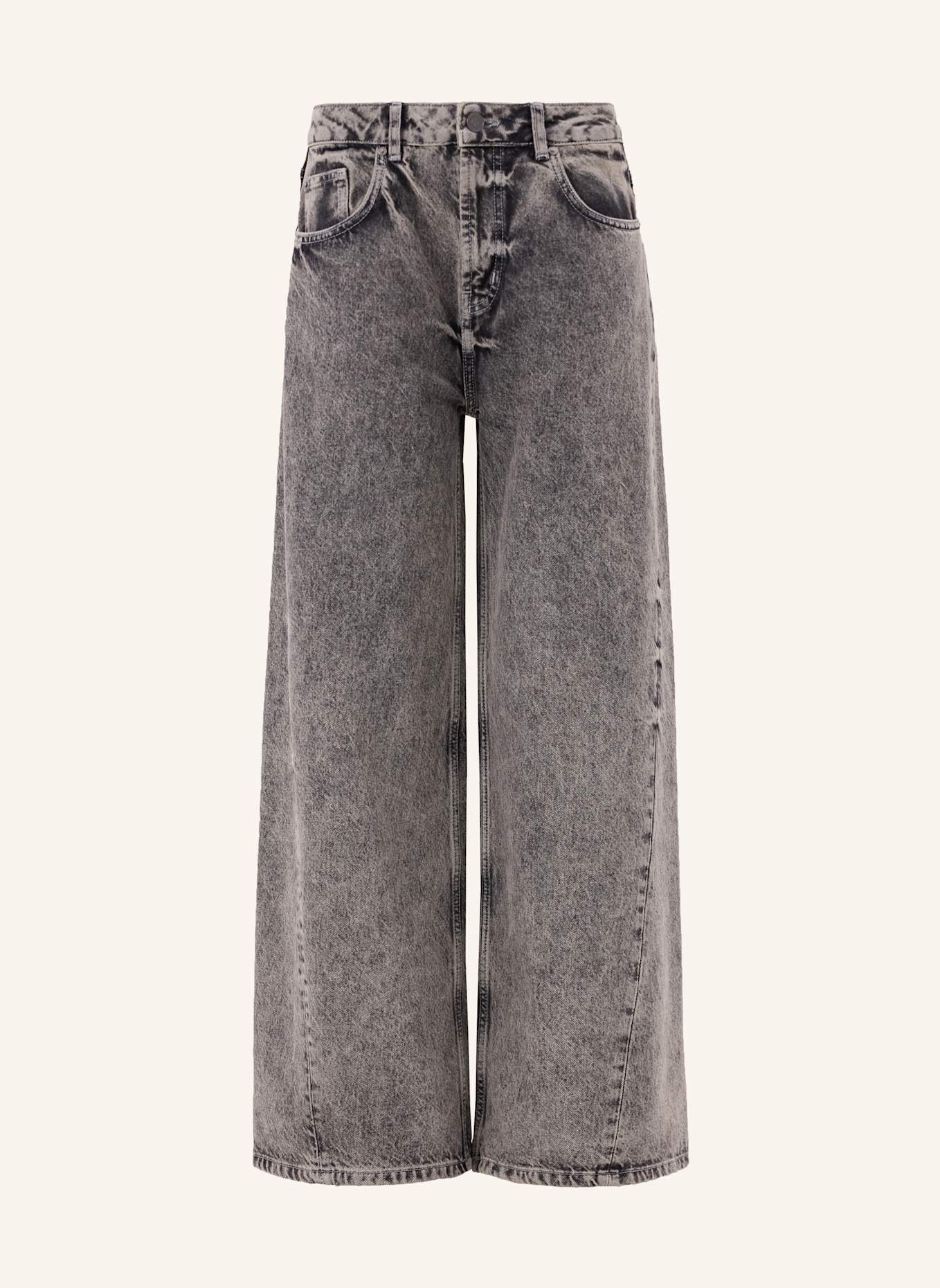 PINXIT Jeans Weite Jeans: GRAU/ BEIGE