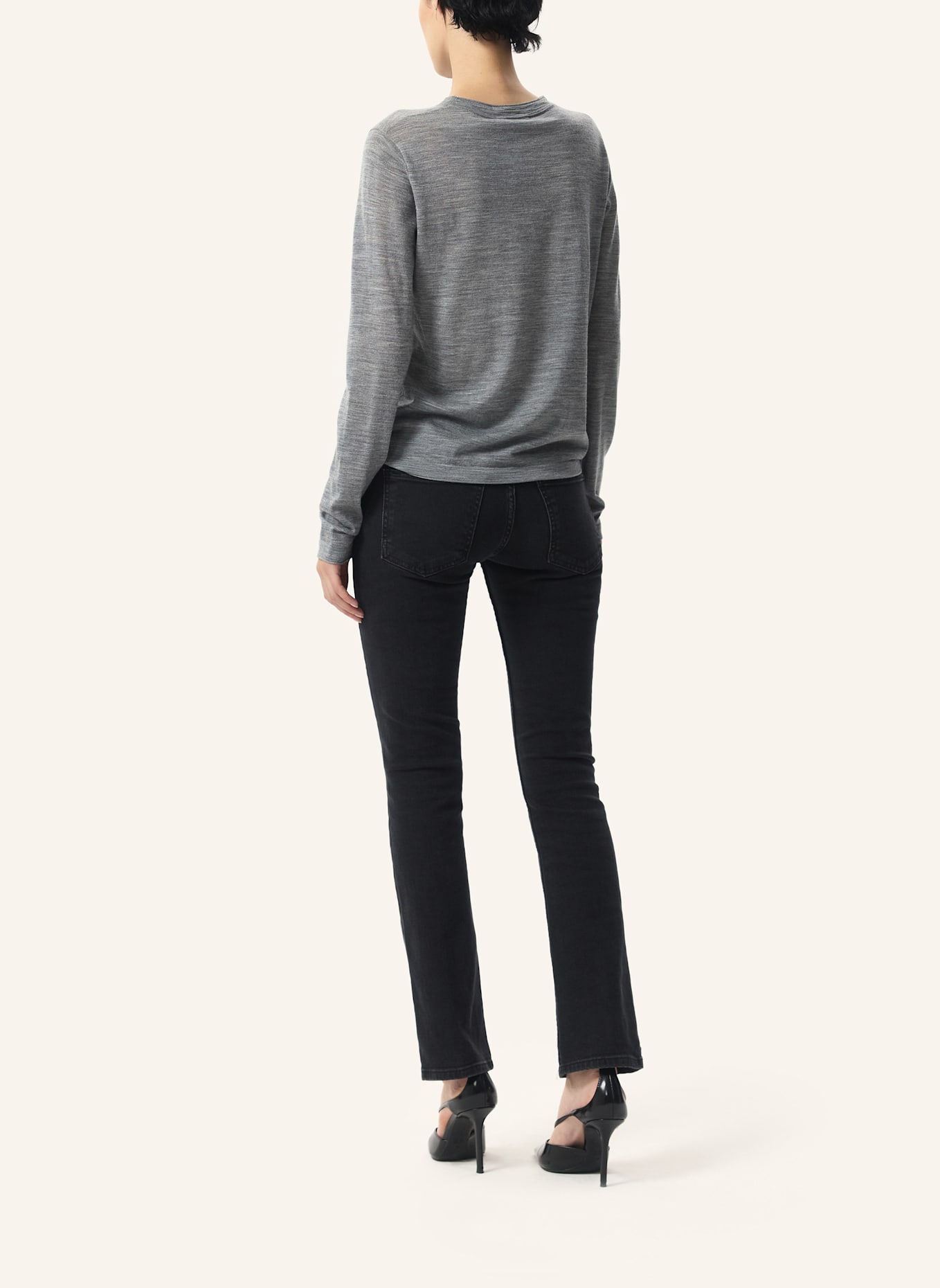 PINXIT Jeans Tiefsitzende Jeans: SCHWARZ