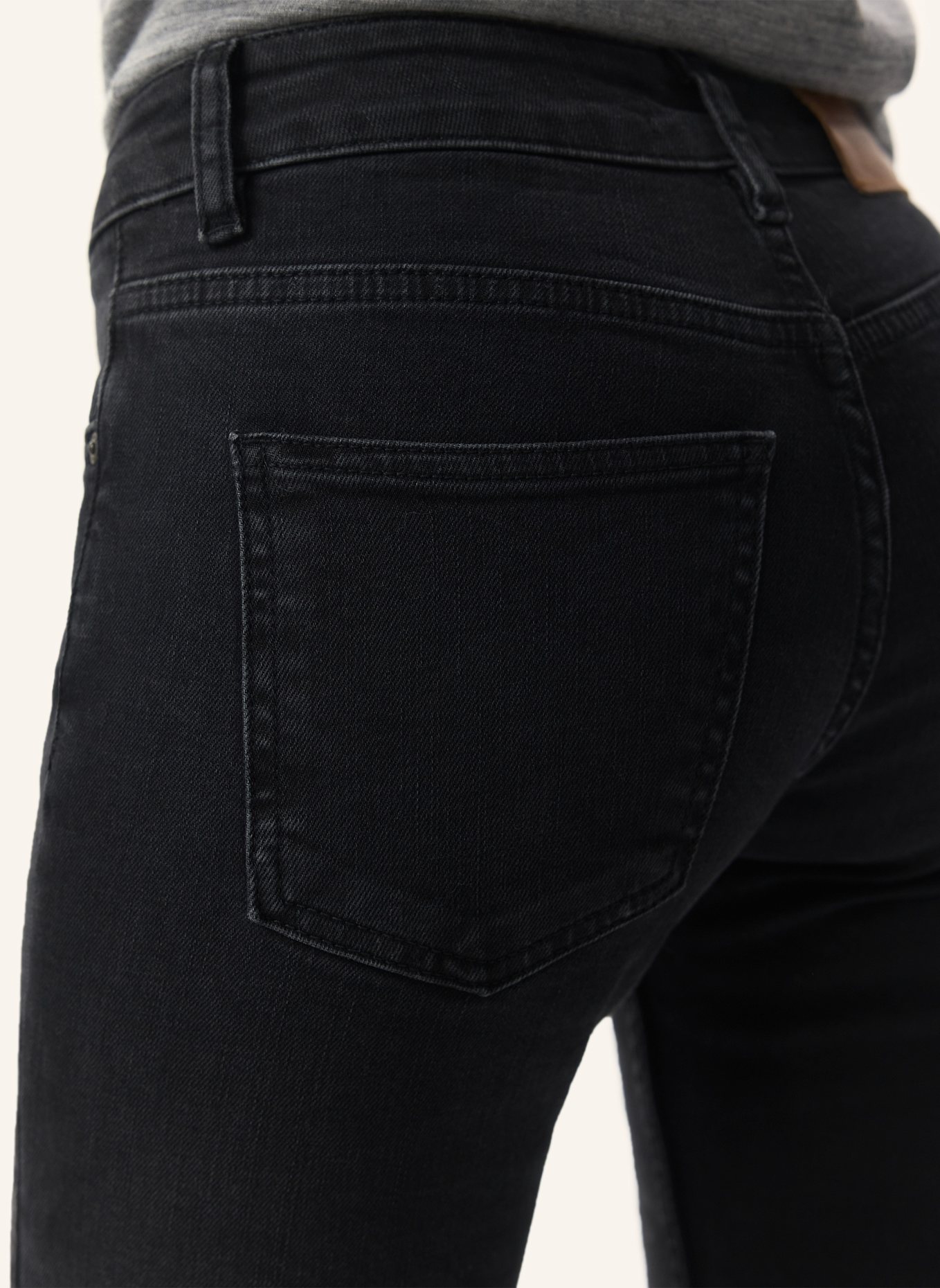 PINXIT Jeans Tiefsitzende Jeans: SCHWARZ